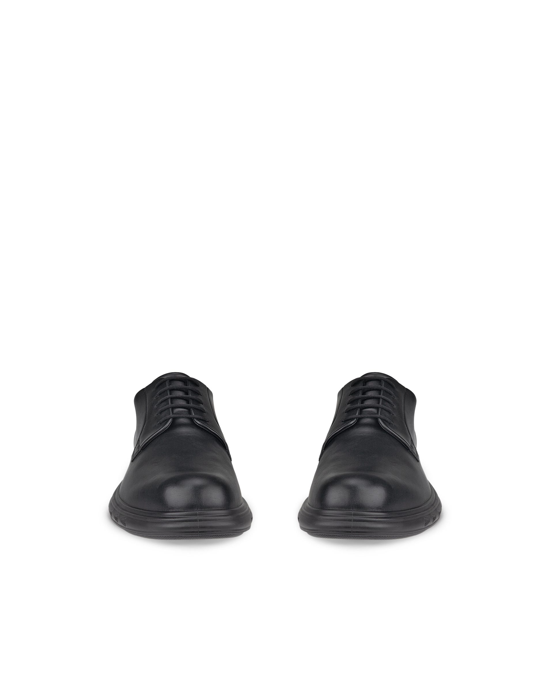 ECCO Hybrid 720 メンズ レザーGore-Texダービーシューズ - ブラック - Front pair