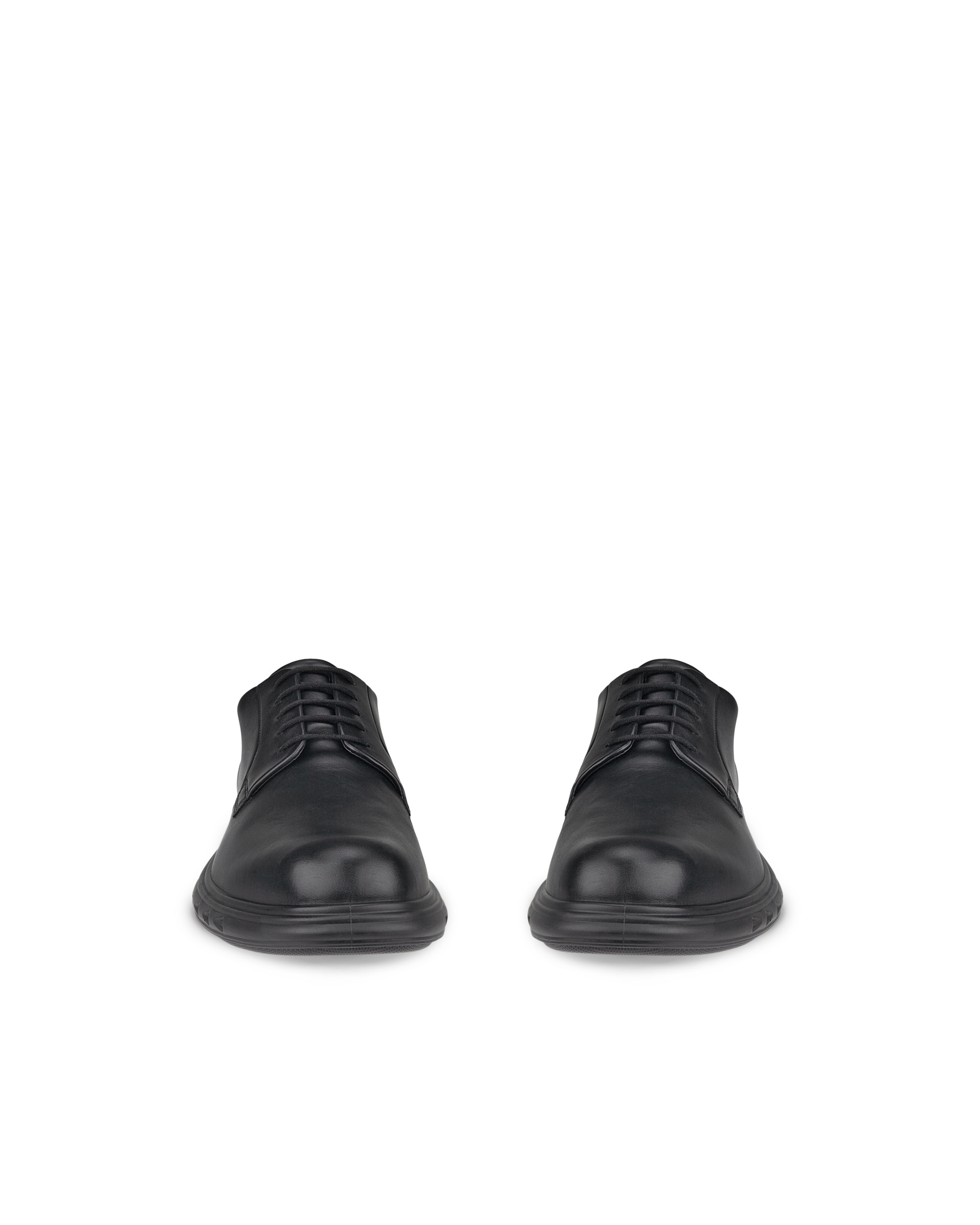 Men's ECCO® Hybrid 720 Leather Gore-Tex Derby Shoe - Black - Front pair