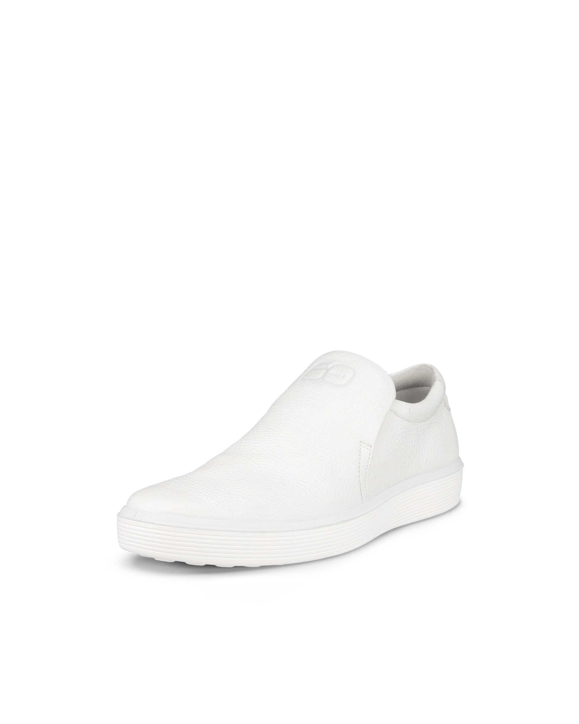ECCO Soft 60 メンズ レザースリッポンスニーカー | ホワイト