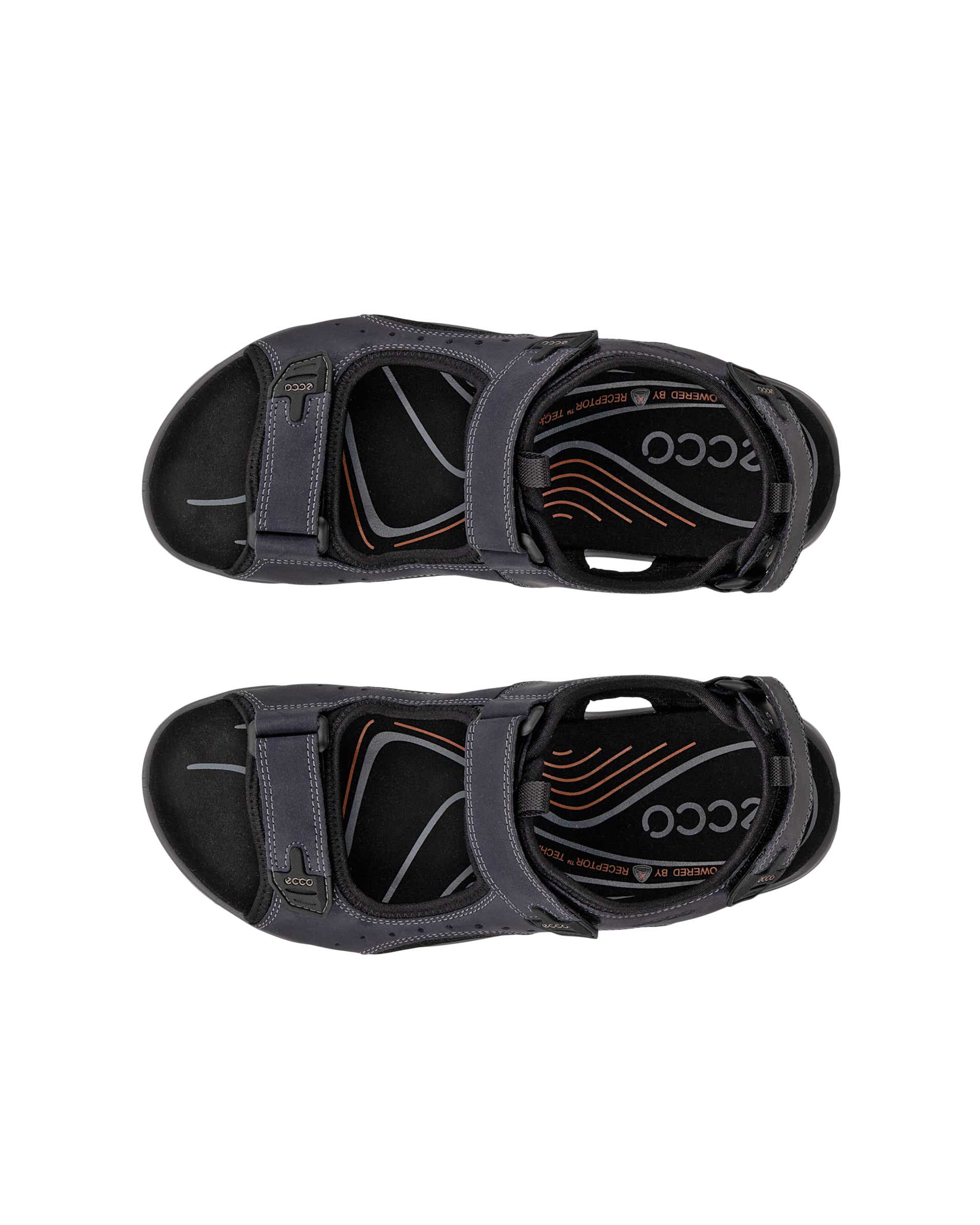 ECCO® Offroad sandale de marche en nubuck  pour homme - Bleu - Top left pair