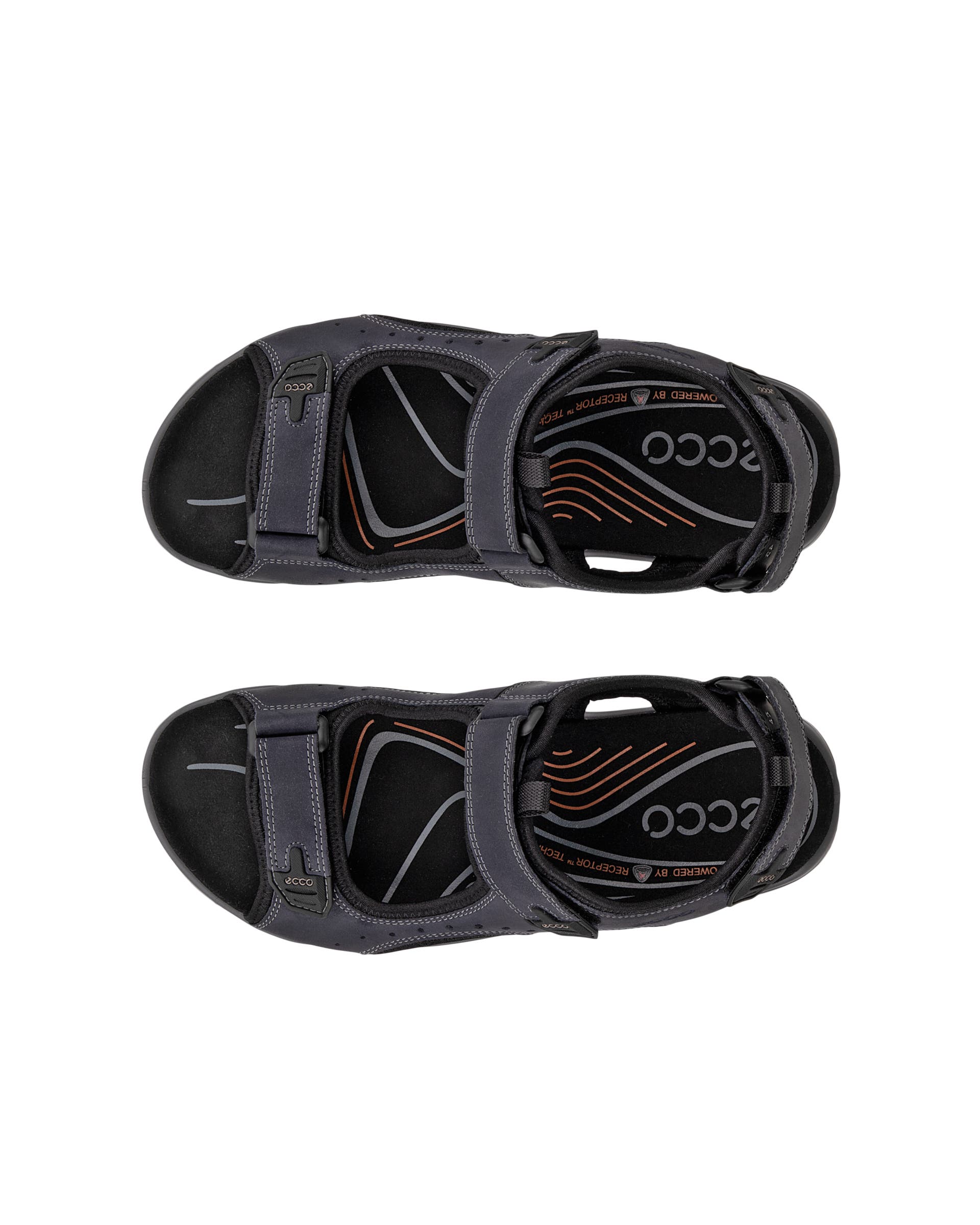 ECCO® Offroad Heren nubuck wandelsandaal - Blauw - Top left pair