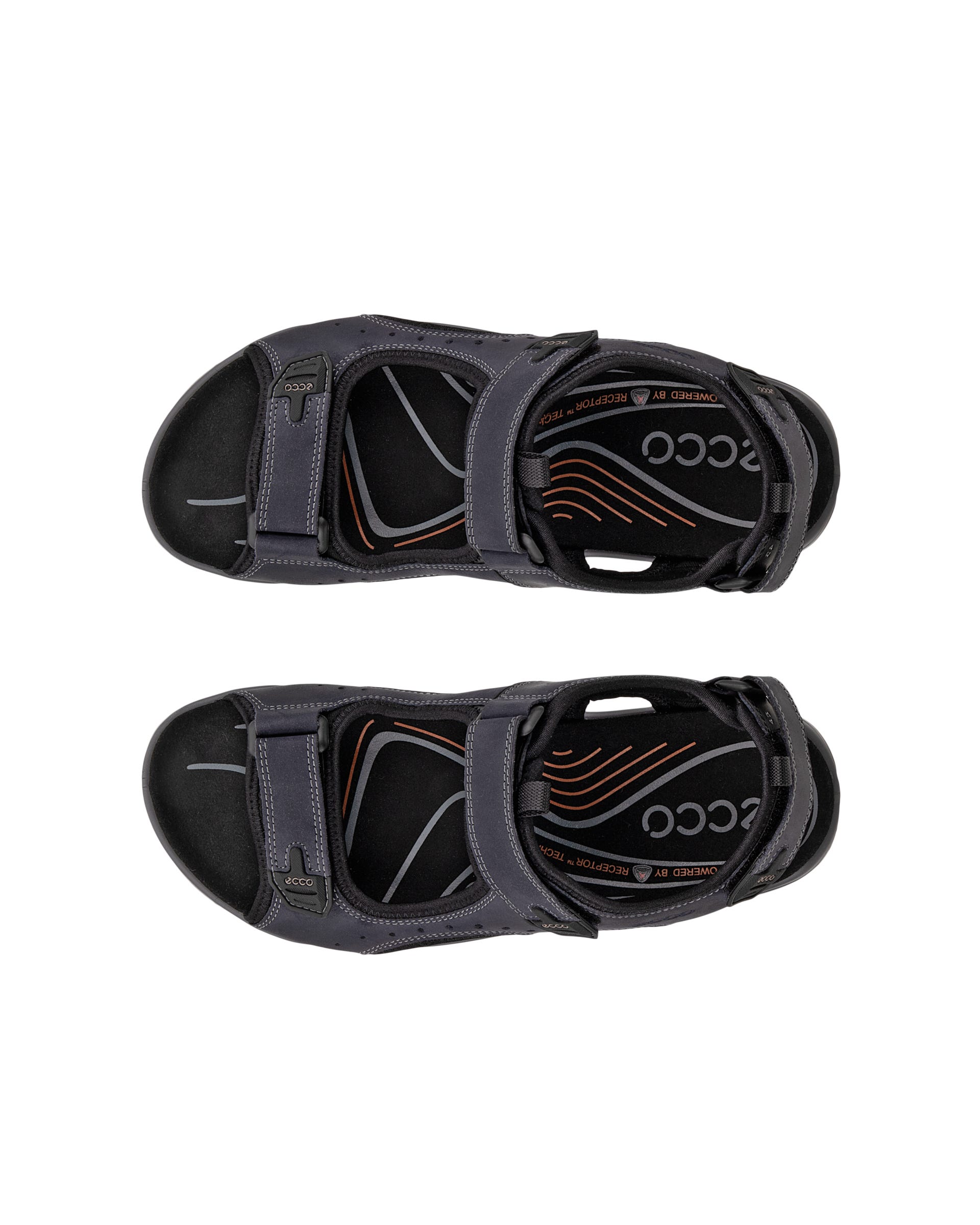 ECCO® Offroad Heren nubuck wandelsandaal - Blauw - Top left pair