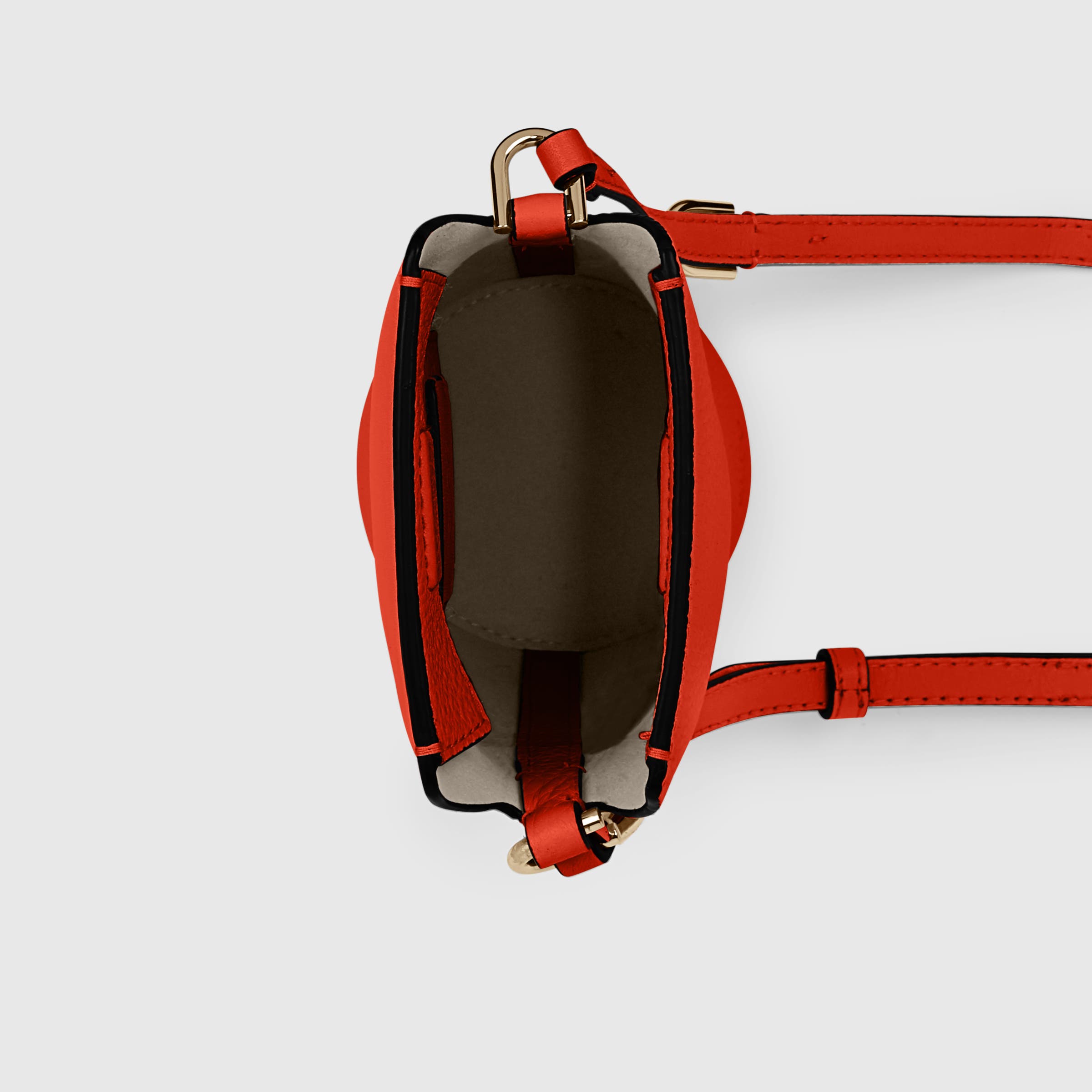 ECCO® Textureblock Leather Crossbody Bag - Red - Birdeye