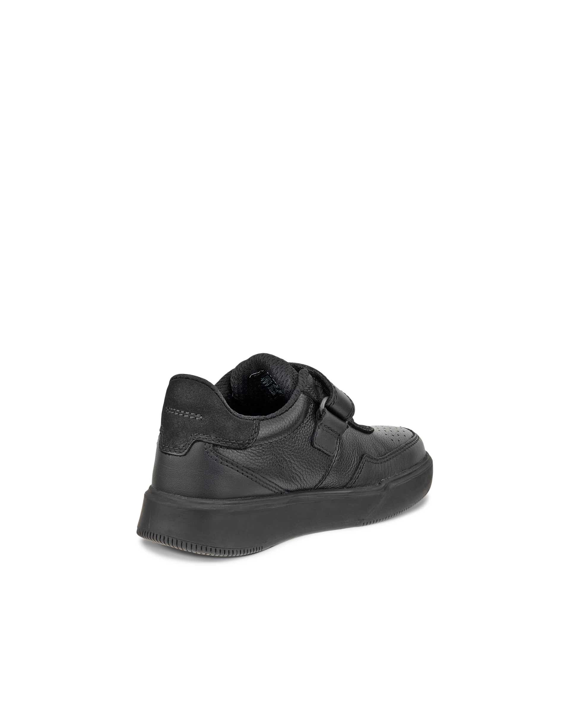 ECCO® STREET COURT K Kinder Ledersneaker - Schwarz - Back