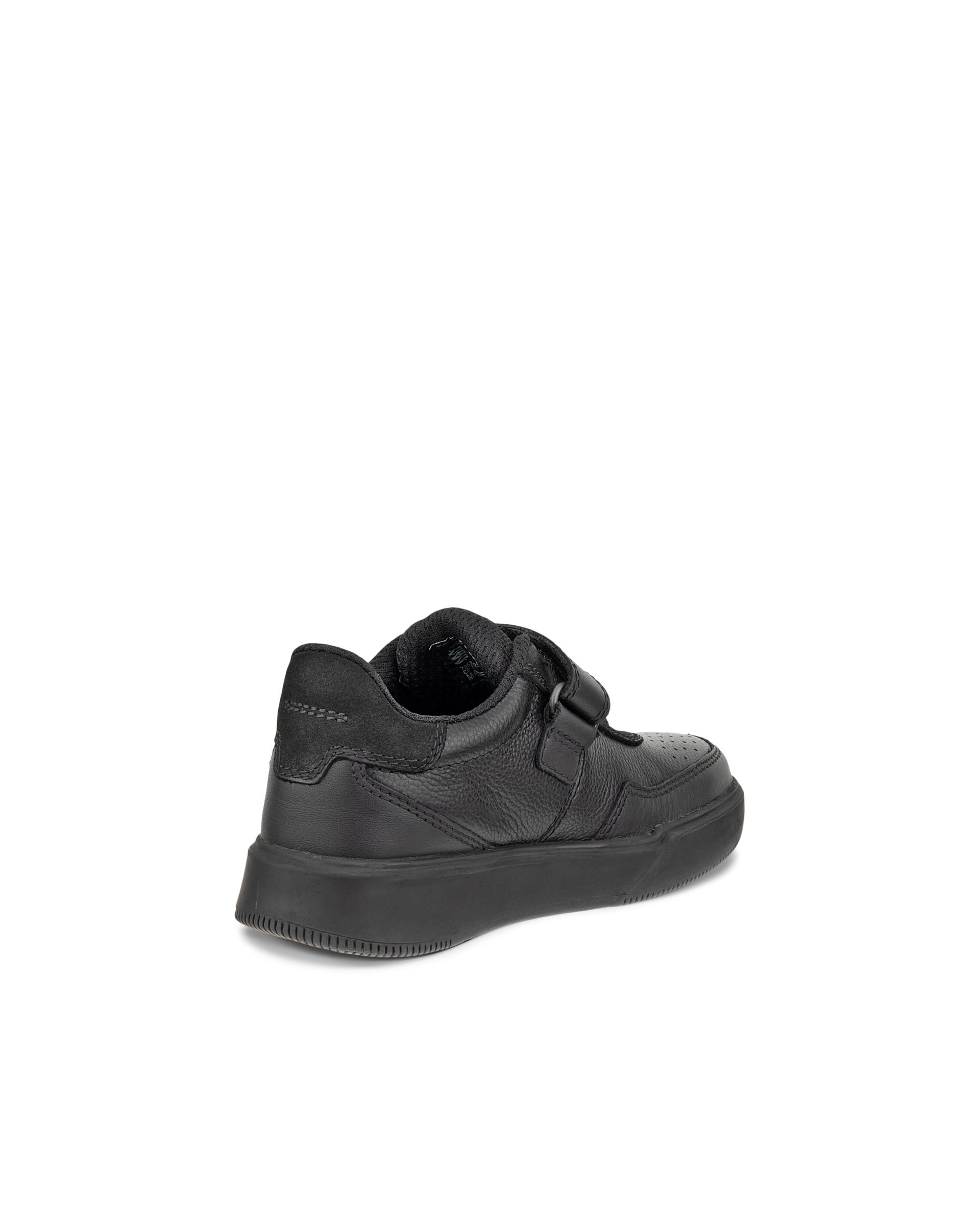 ECCO® STREET COURT K Kinder Ledersneaker - Schwarz - Back
