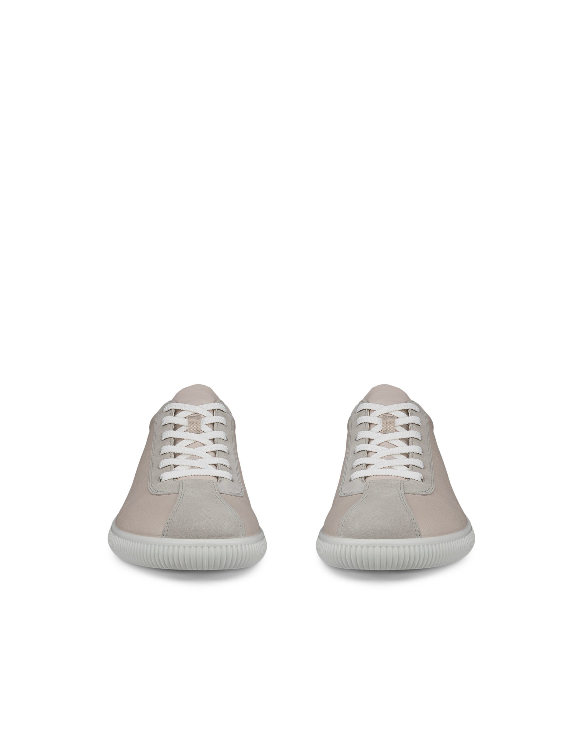 ECCO soft zero MEN メンズ レザースニーカー - グレー - Front pair