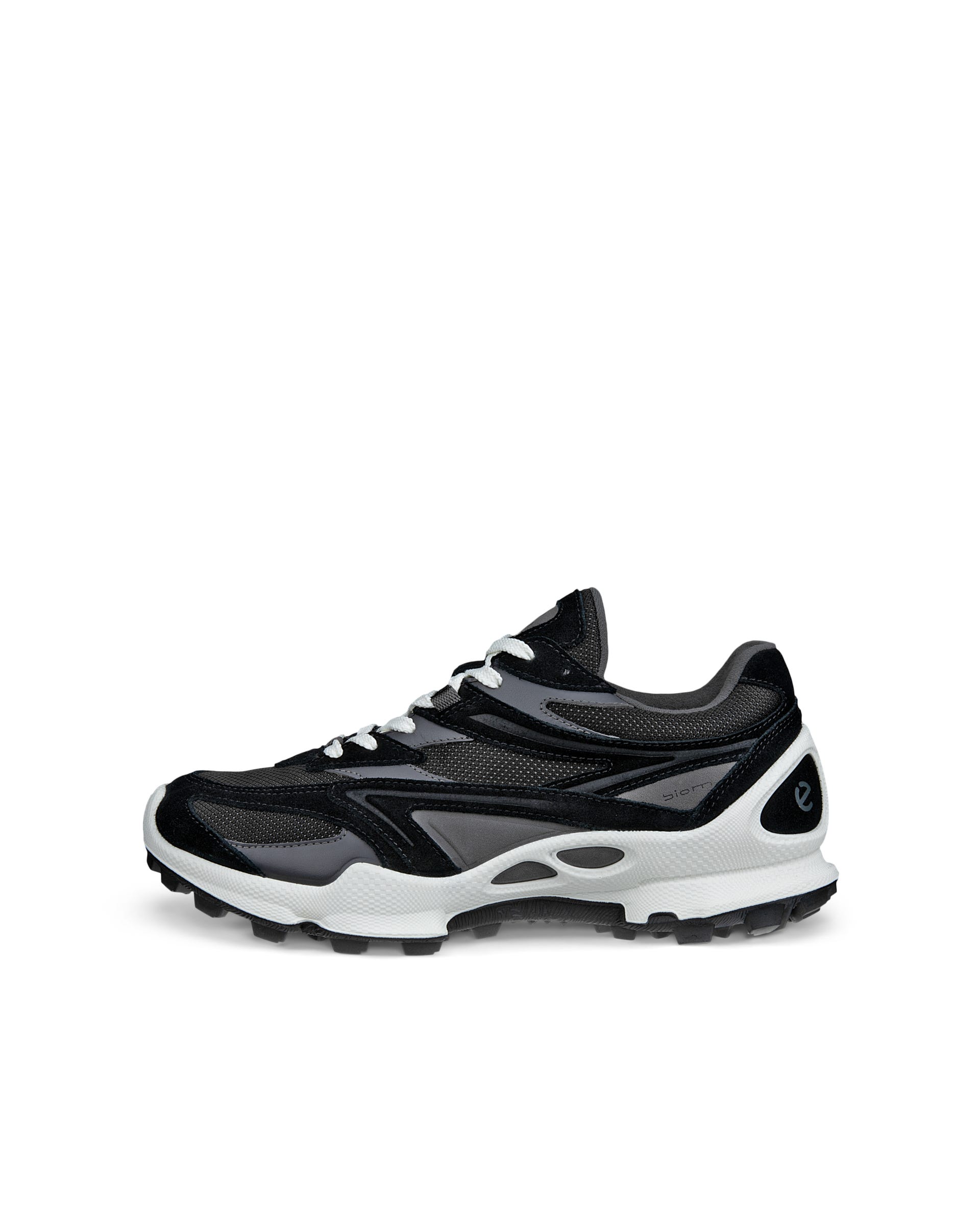Women's ECCO® Biom C-Trail Suede Sneaker - Black - Outside