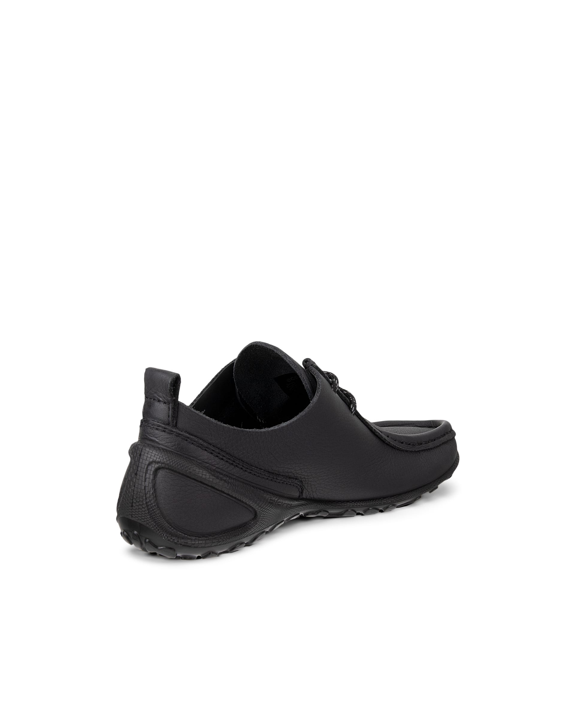 ECCO® BIOM LITE chaussures bout mocassin en cuir pour femme - Noir - Outside