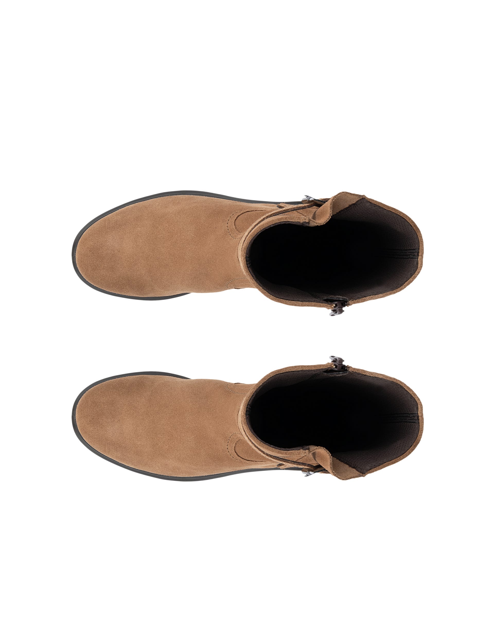 Women's ECCO® METROPOLE VIENNA Suede High-Cut Boot - Brown - Outside