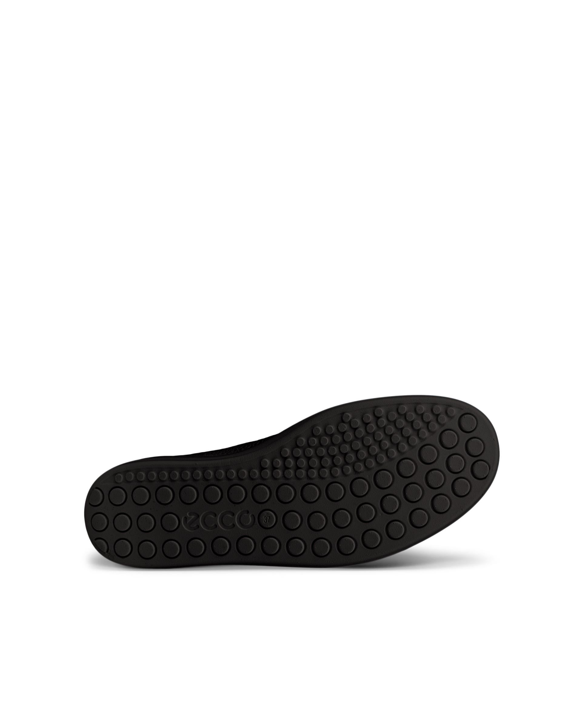 Women's ECCO® Soft 60 Leather High-Top Sneaker - Black - Sole