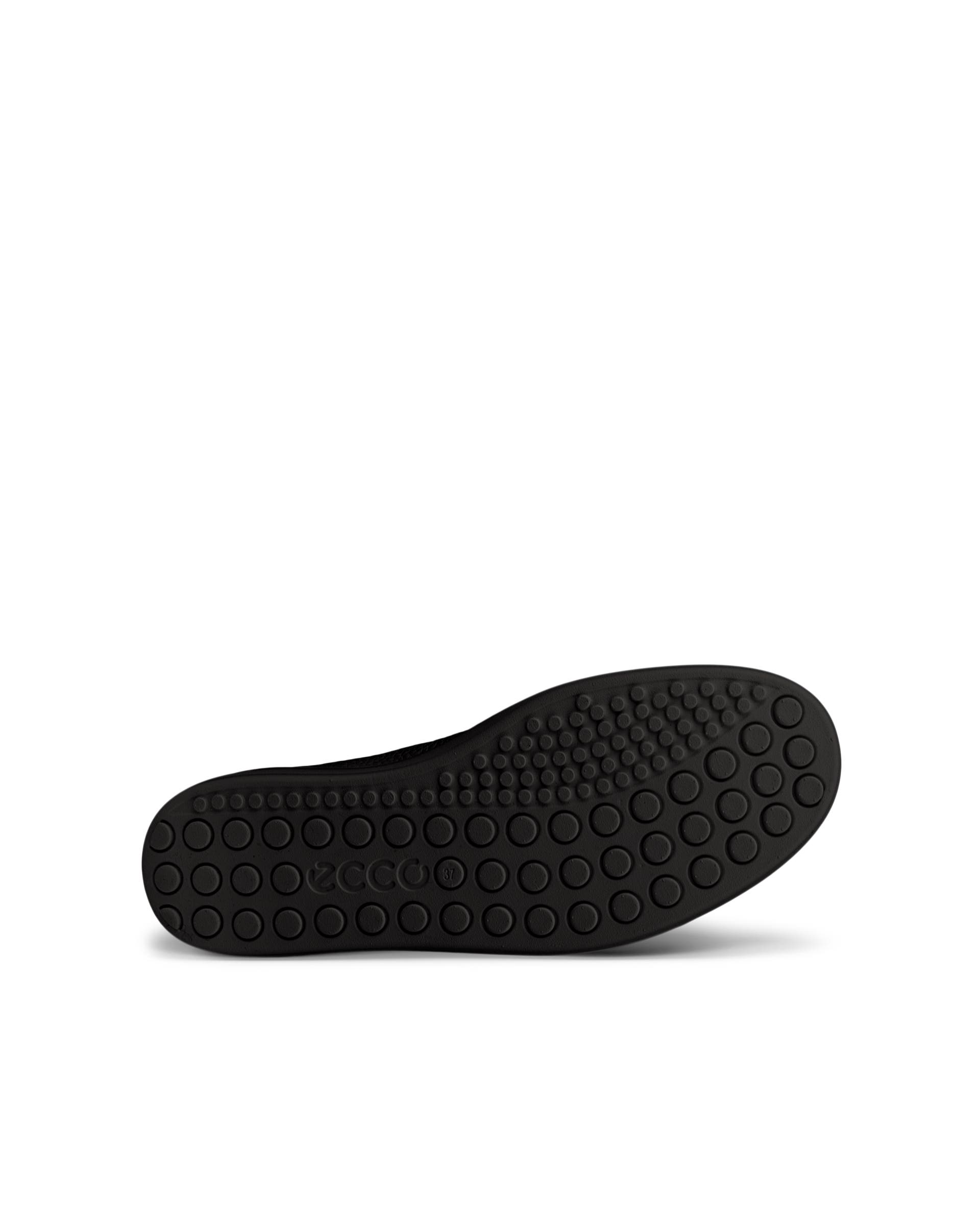 Women's ECCO® Soft 60 Leather High-Top Sneaker - Black - Sole