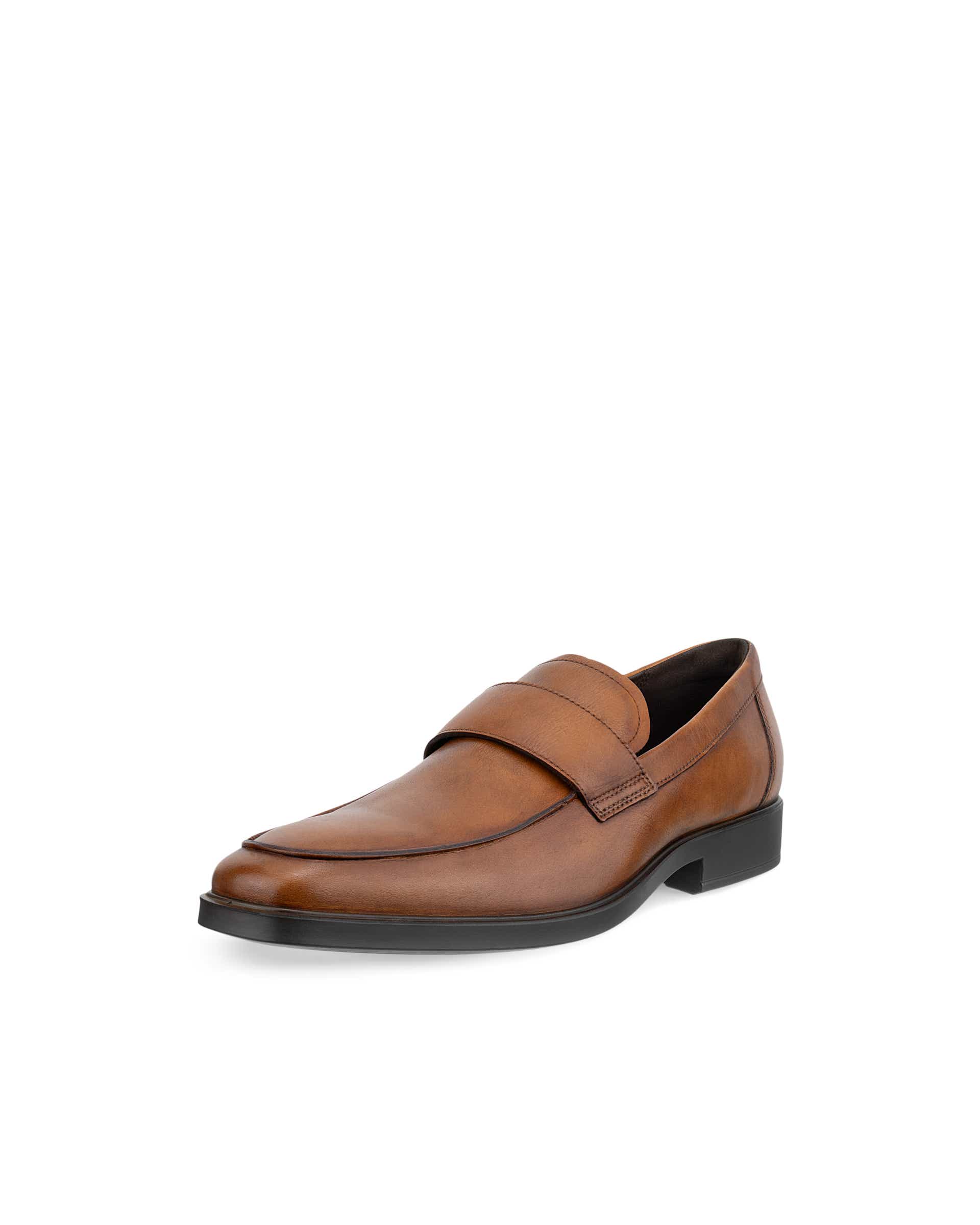 Men's ECCO® Metropole Milan Leather Loafer - Brown - Main