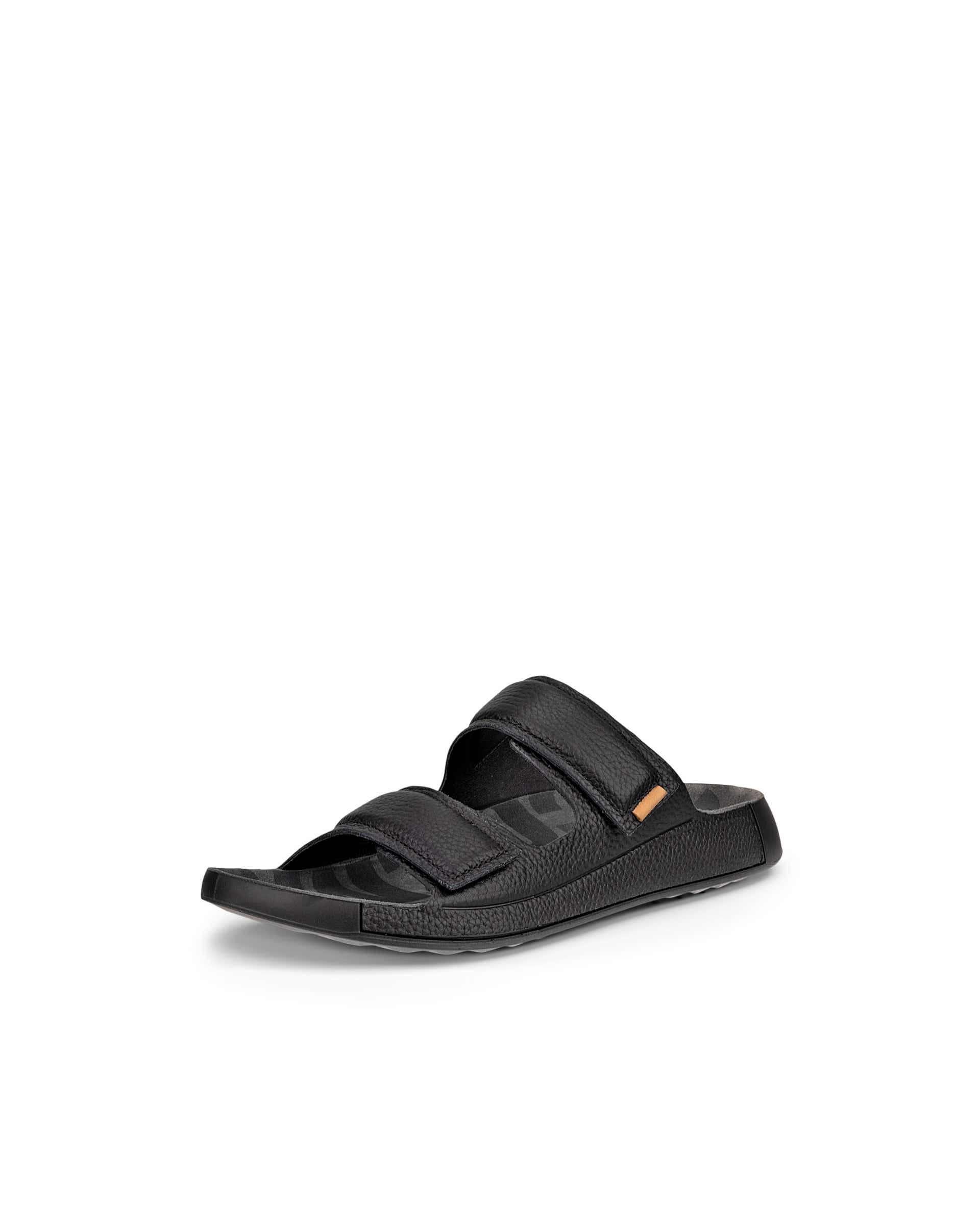 ECCO Cozmo Sandal 60 メンズ レザー2ストラップサンダル - ブラック - Main