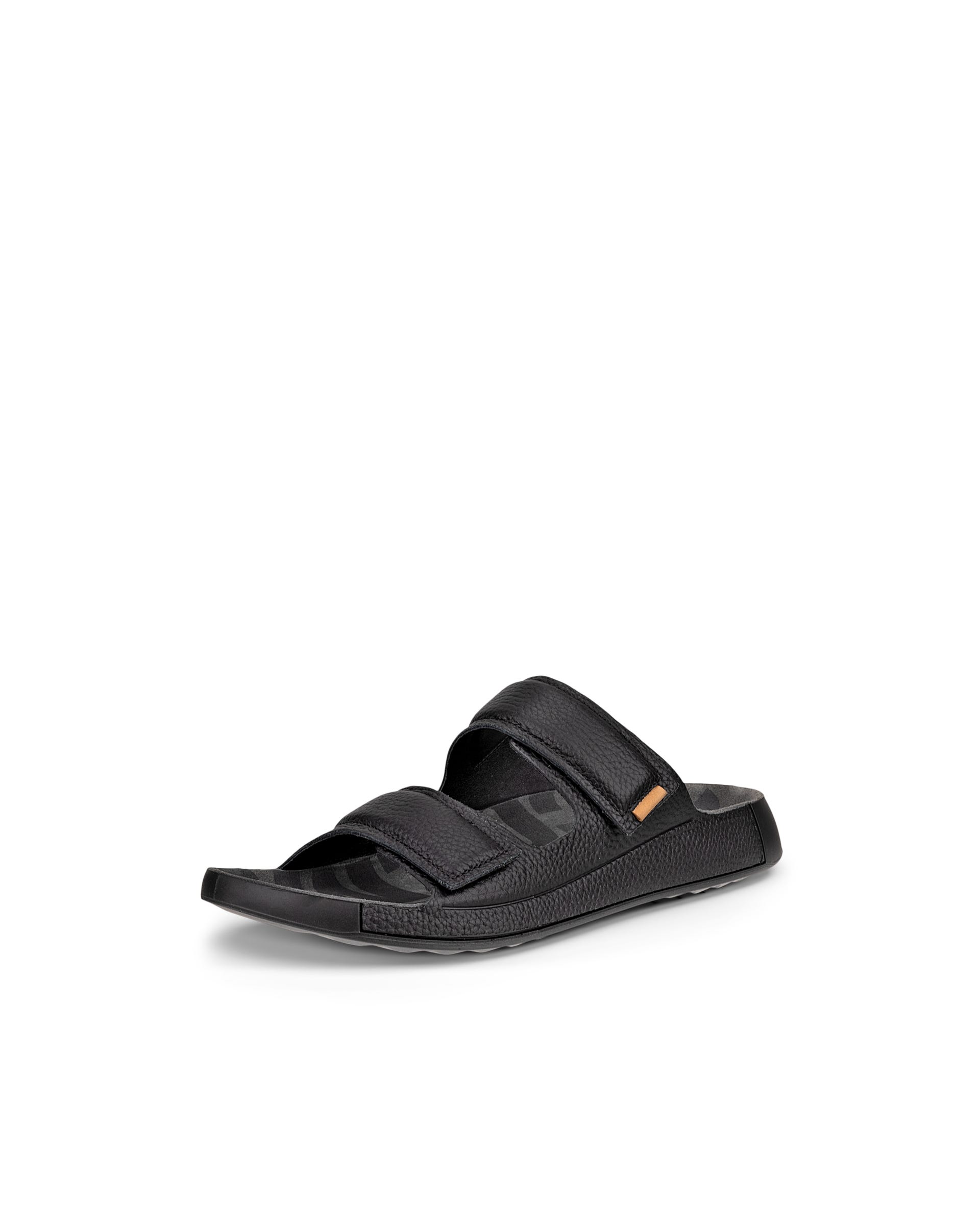 ECCO Cozmo Sandal 60 メンズ レザー2ストラップサンダル - ブラック - Main