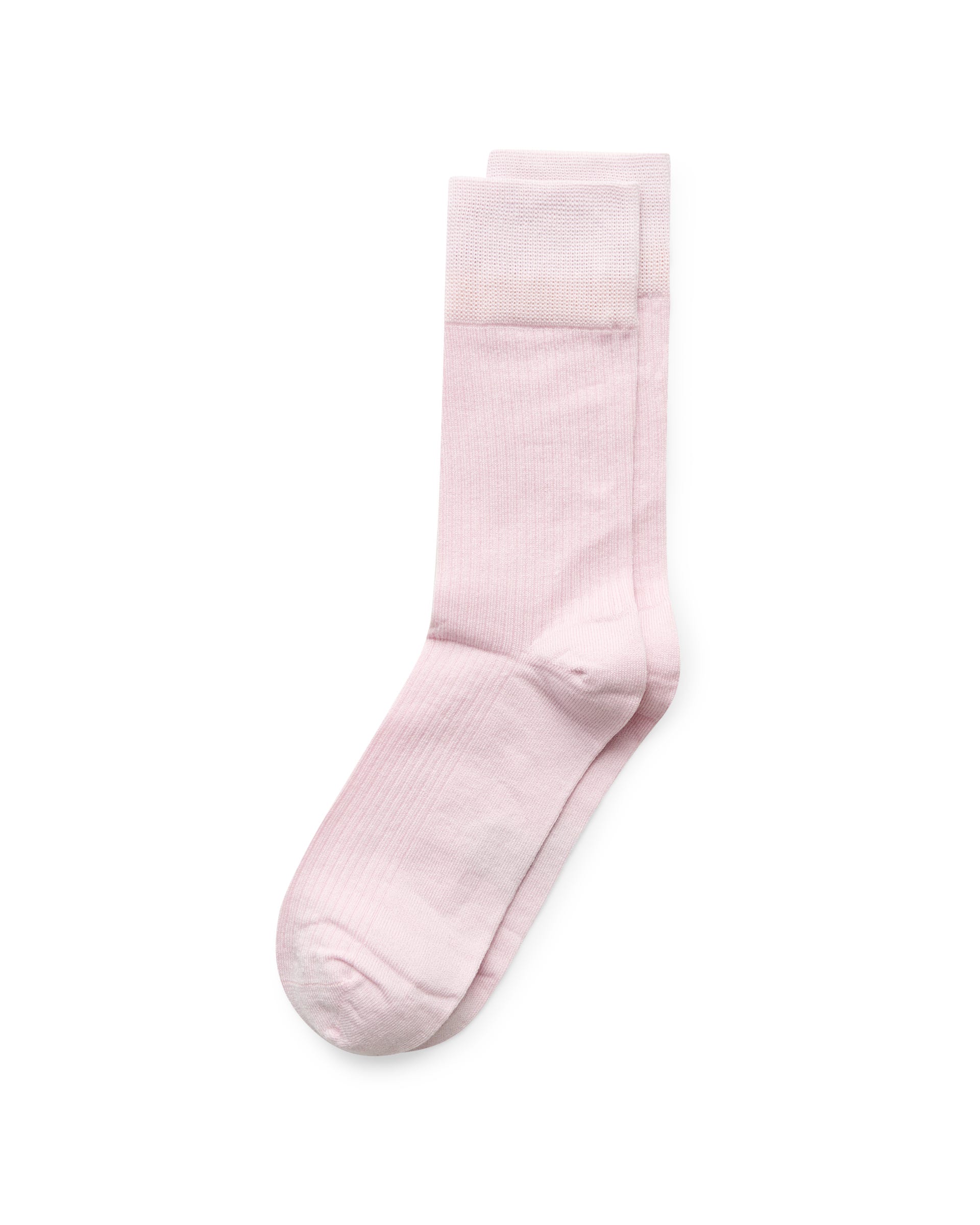 Women's ECCO® CLASSIC WOMEN RIBBED MID Ribbed Mid-Cut Socks - Pink - Main