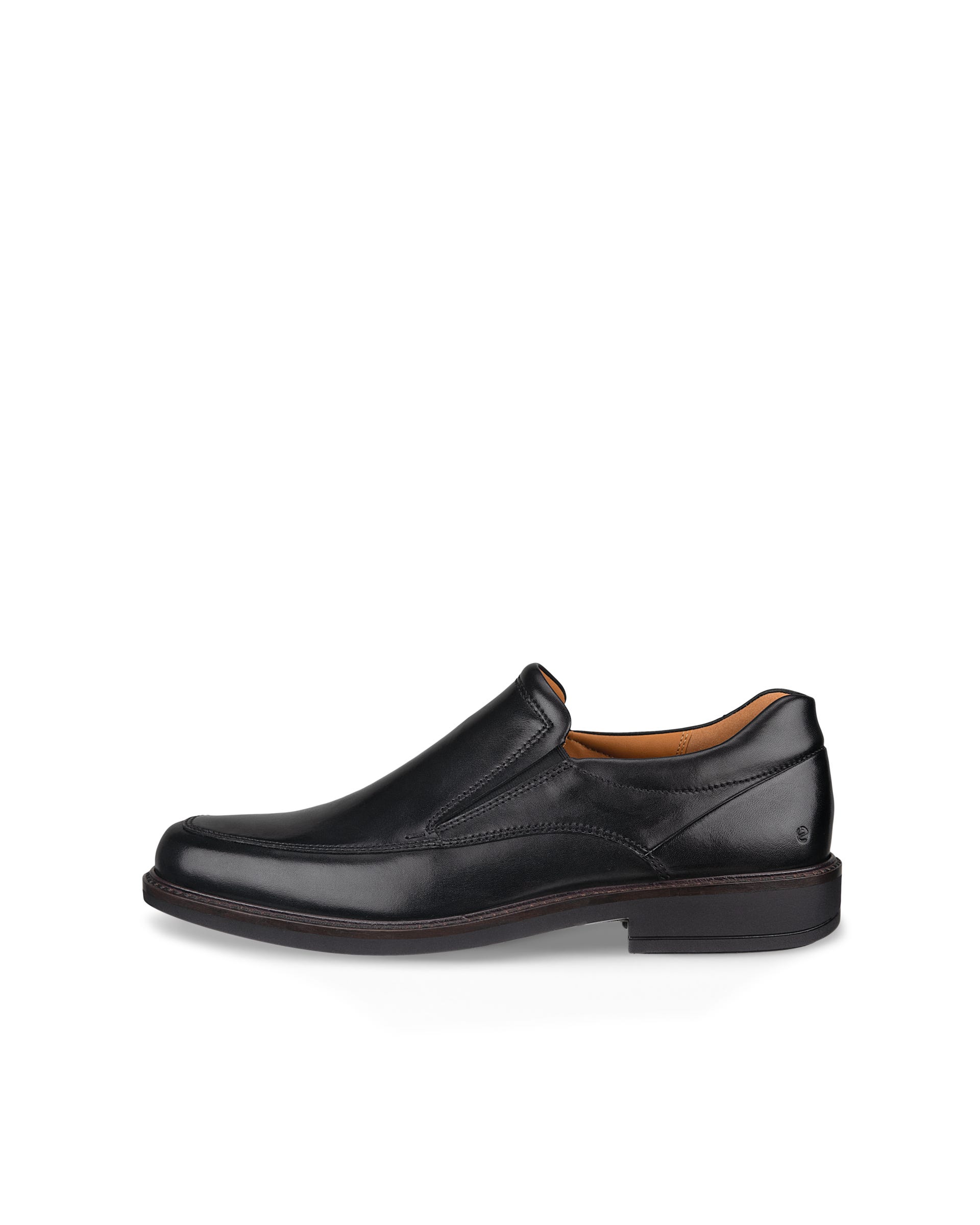 Men's ECCO® Holton Leather Slip-On Shoe - Black - Outside