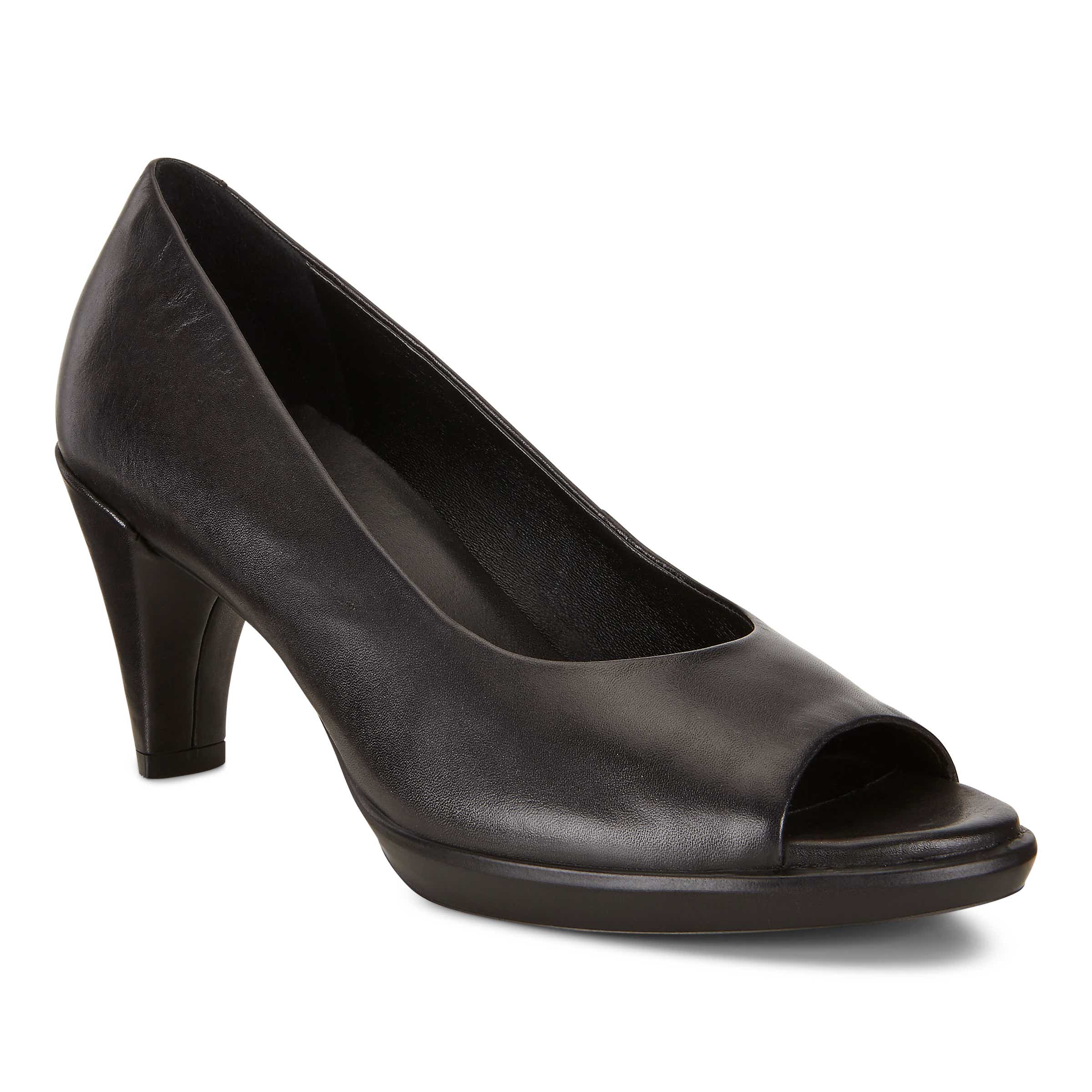 ECCO Shape 55 Peep Toe Sleek - Black - Main