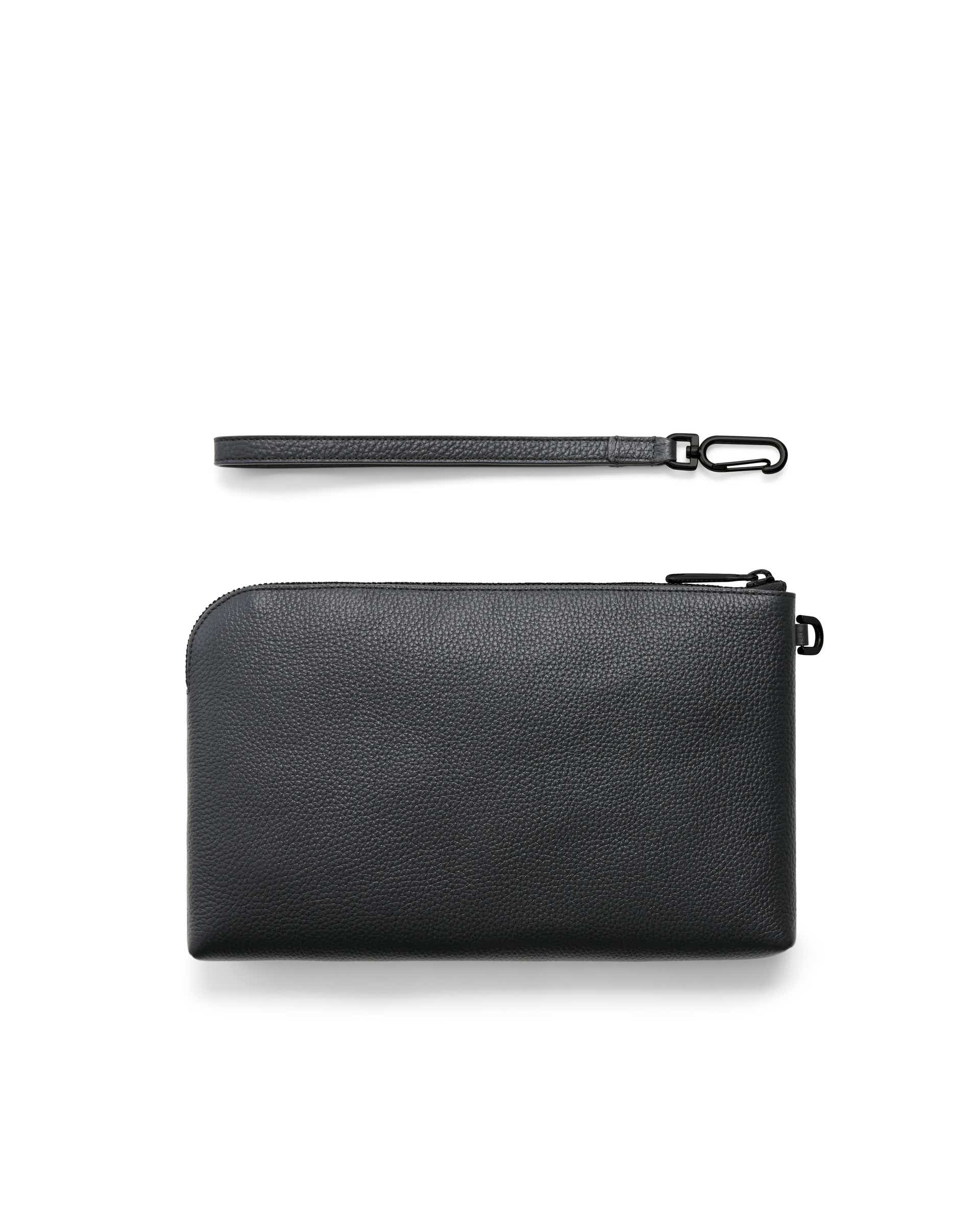 ECCO® Wristlet kožna ručna torbica - Crna - Back