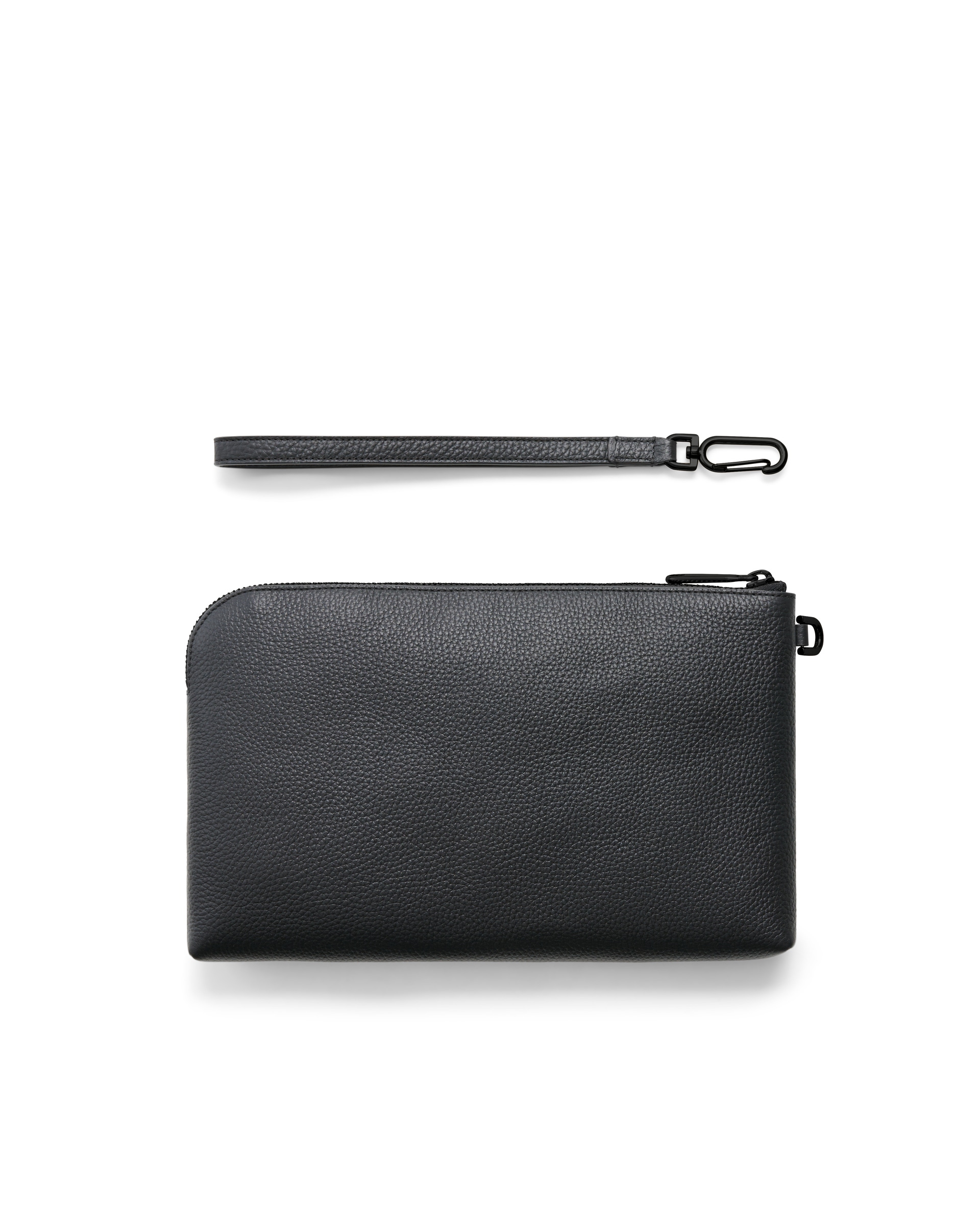 ECCO® Wristlet kožna ručna torbica - Crna - Back