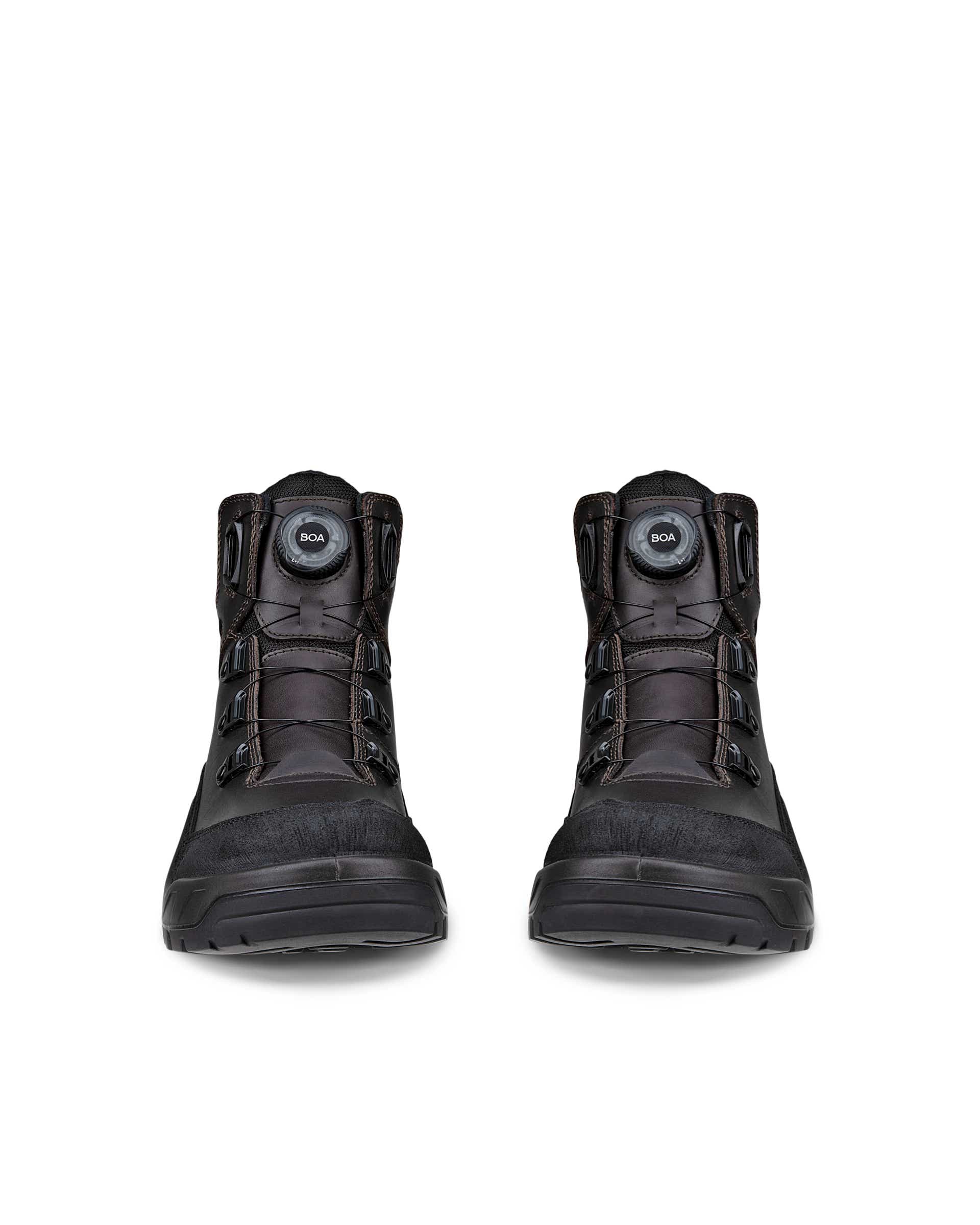 ECCO® OFFROAD muške vodootporne srednje kožne čizme za boravak na otvorenom - Smeđa - Front pair