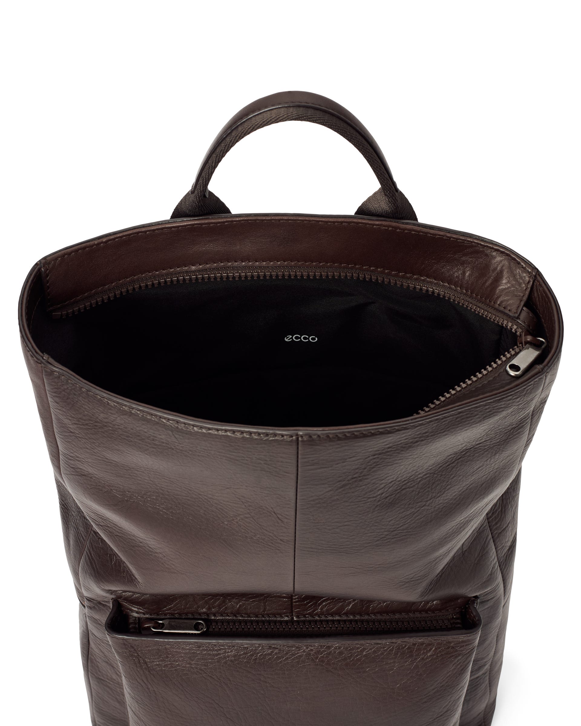 ECCO® SQUARE PACK CITY Fyrkantig ryggsäck skinn - Brun - Main