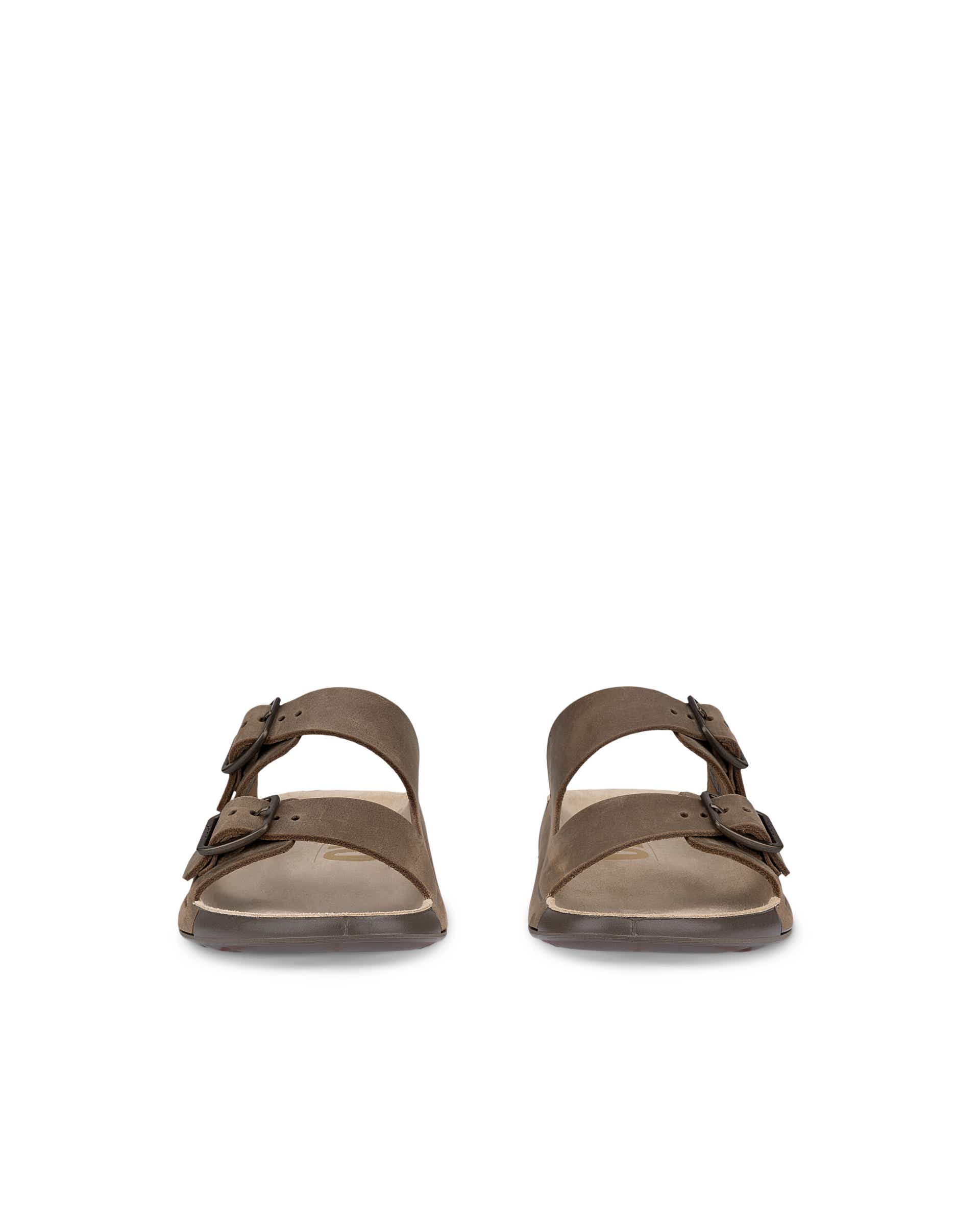 Dámské nubukové páskové sandály ECCO® COZMO - Hnědá - Front pair