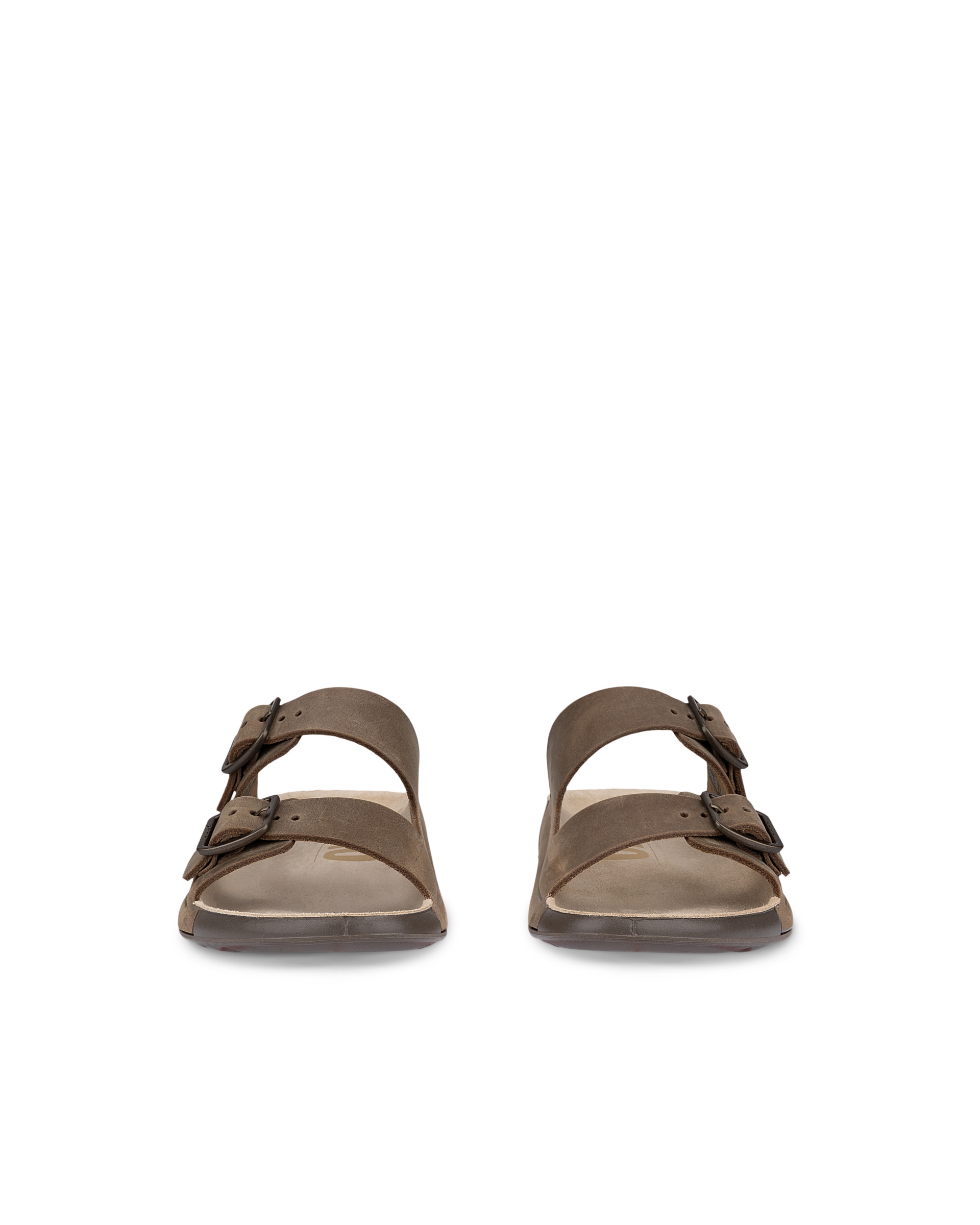 Dámské nubukové páskové sandály ECCO® COZMO - Hnědá - Front pair