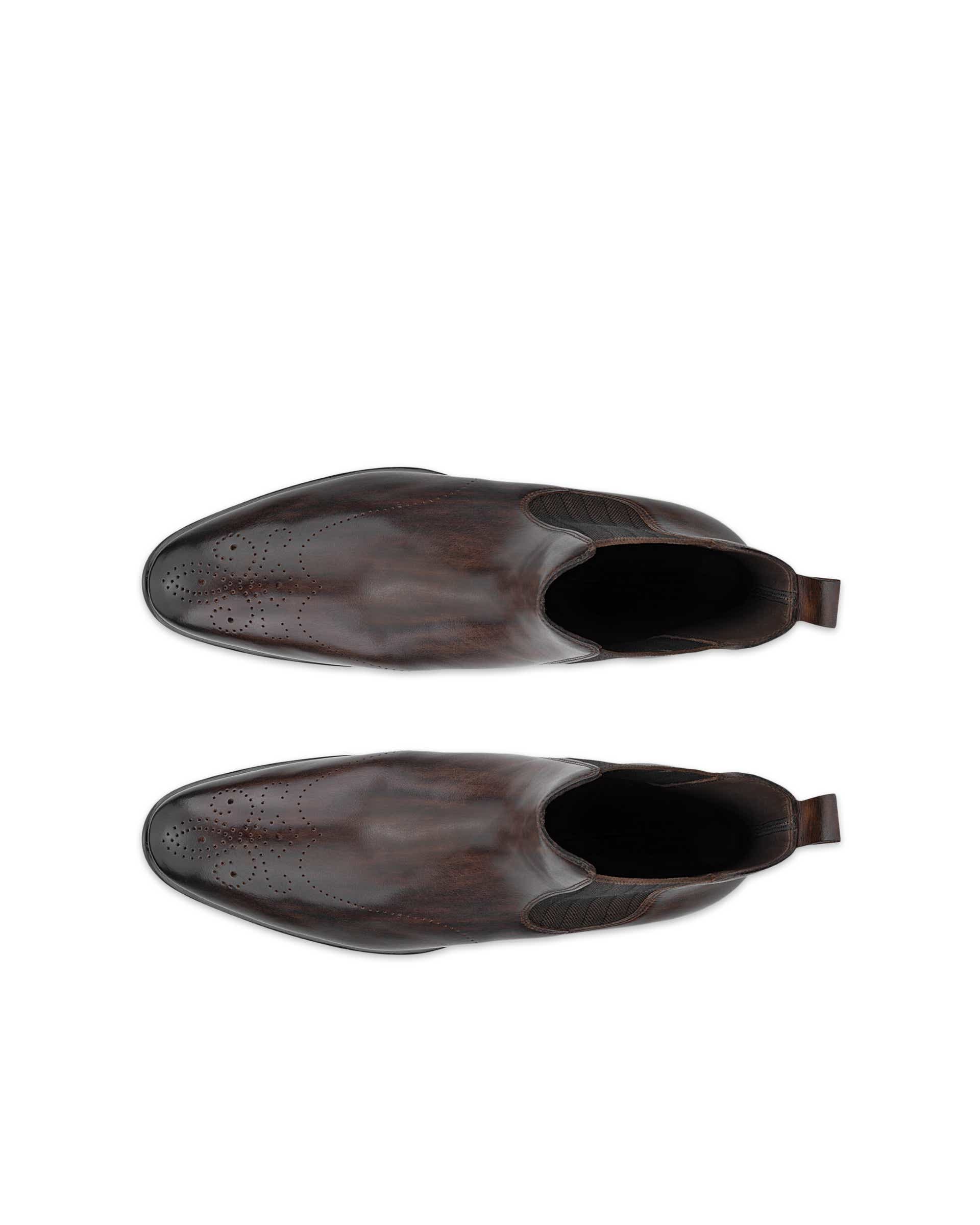 Botas Chelsea couro homem ECCO® VITRUS MONDIAL - Castanho - Top left pair