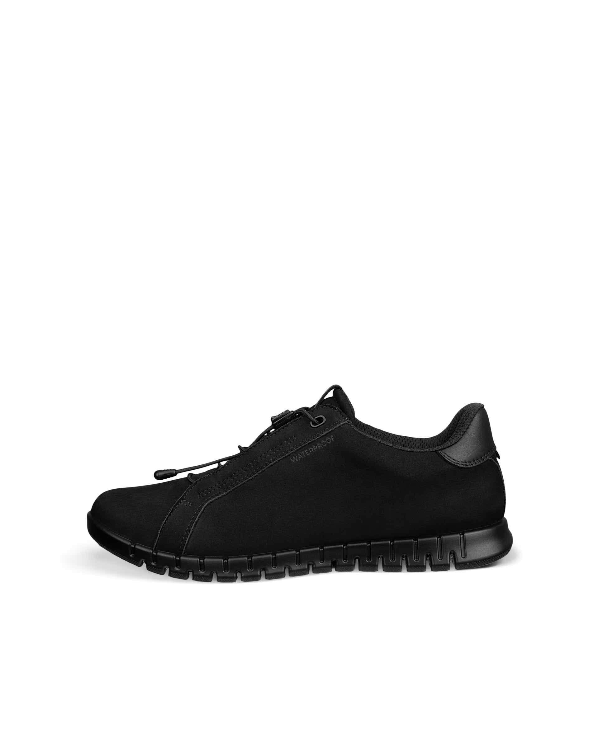 Naisten ECCO® GRUUV LITE nubukki lenkkari - Musta - Outside