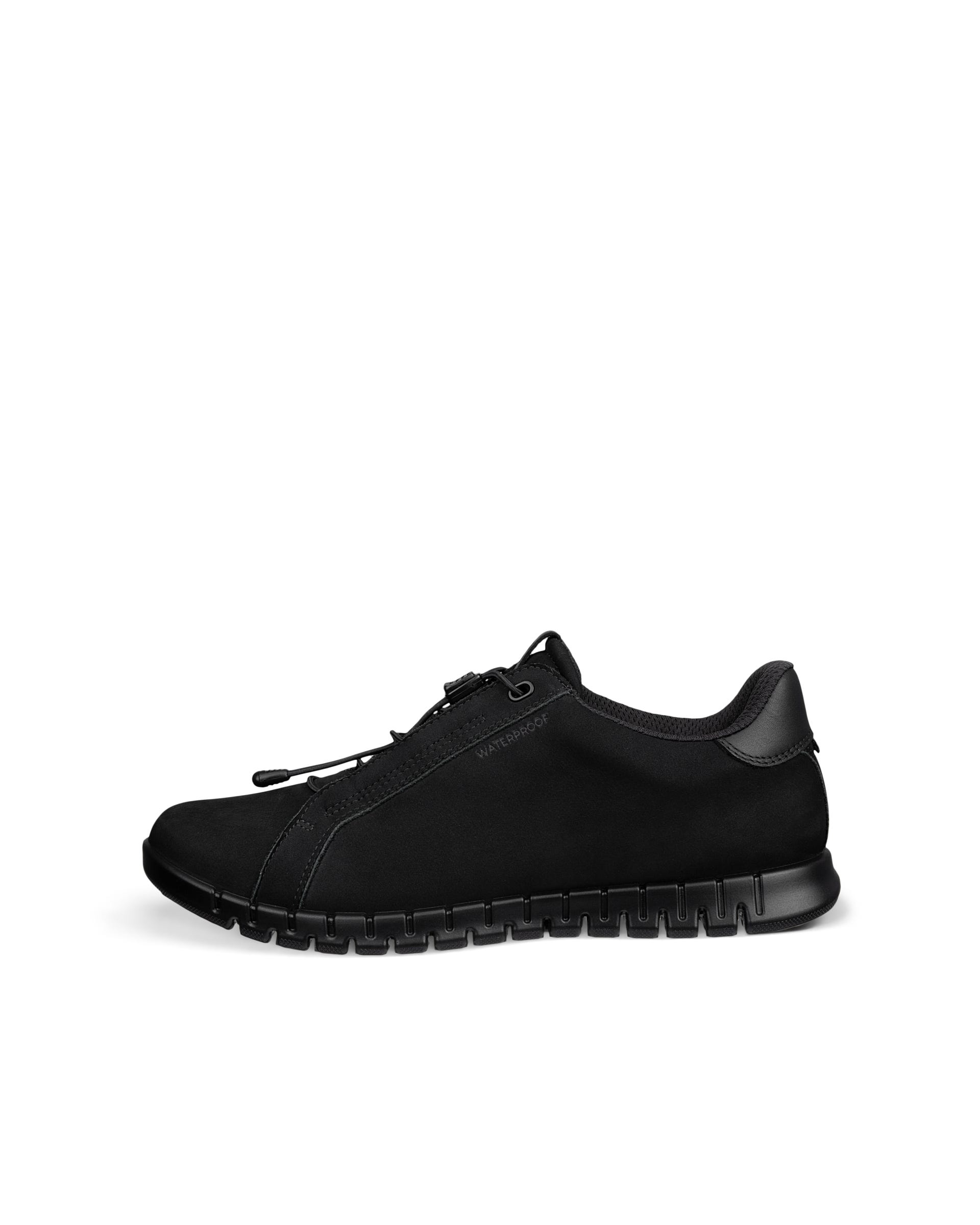 Naisten ECCO® GRUUV LITE nubukki lenkkari - Musta - Outside