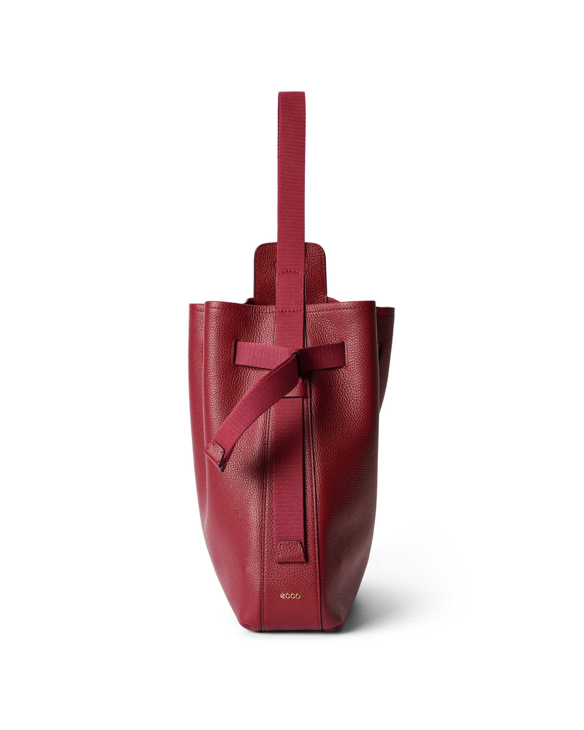 ECCO® Sail Bag Hobo-Tasche aus Leder - Rot - Back
