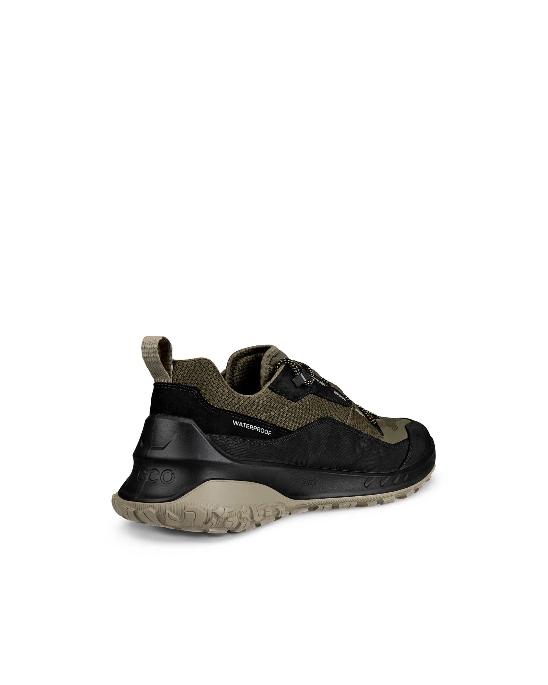 ECCO ULT-TRN Low メンズ ヌバックウォータープルーフハイキングシューズ - グリーン - Back