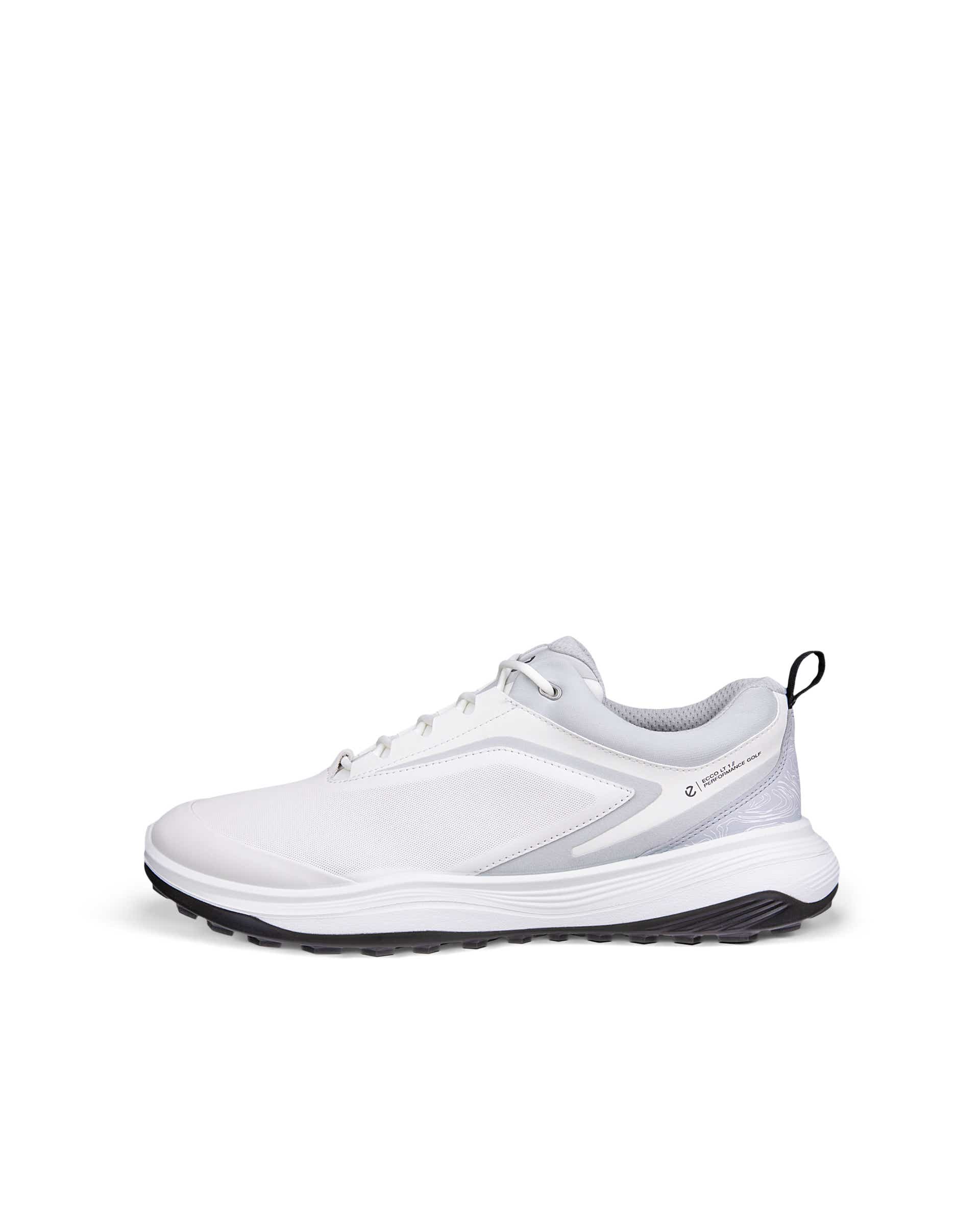 Men's ECCO® Golf LT1 Leather Waterproof Golf Shoe - White - Outside