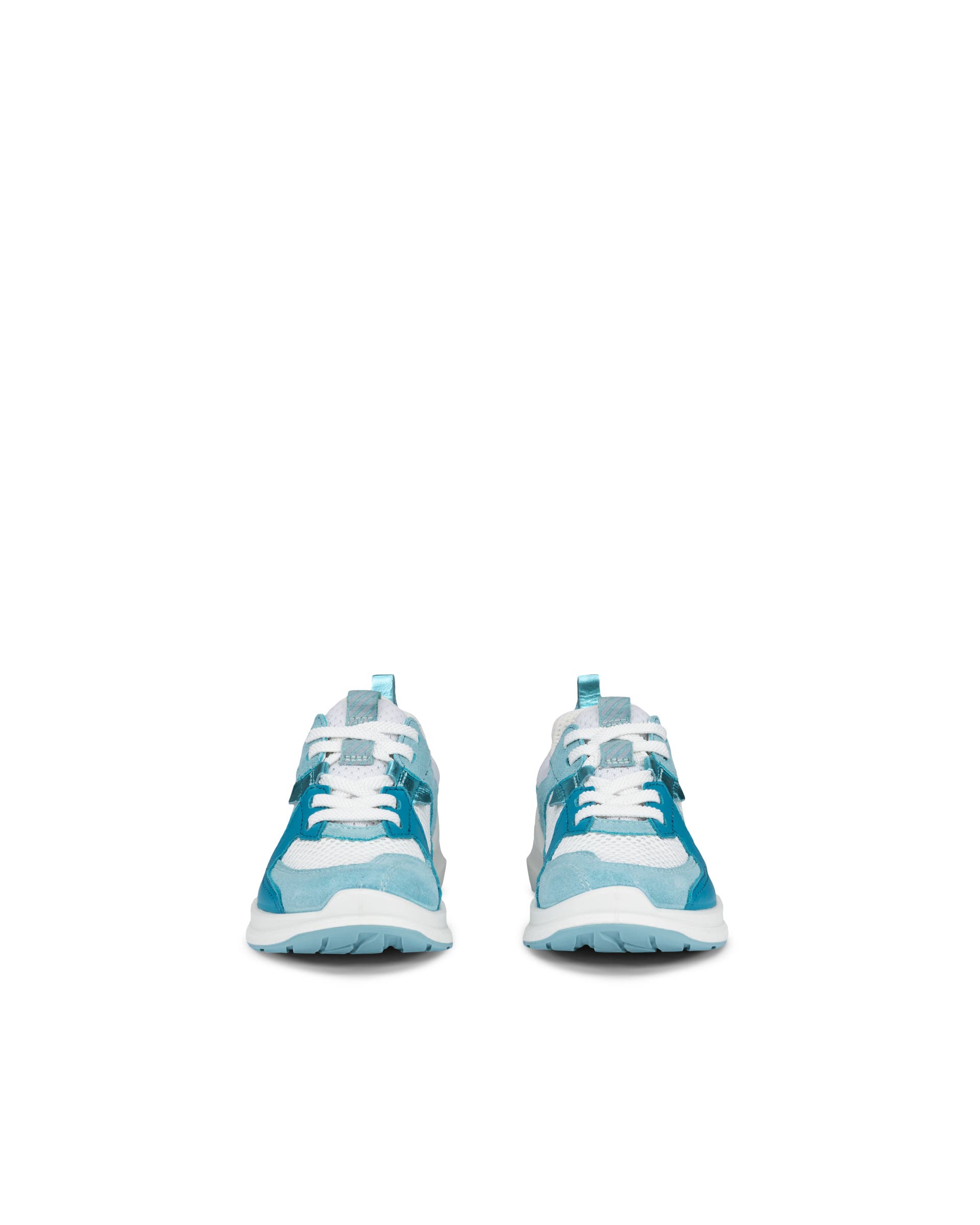 Kids' ECCO® BIOM 2.2 Suede Sneaker - Blue - Front pair