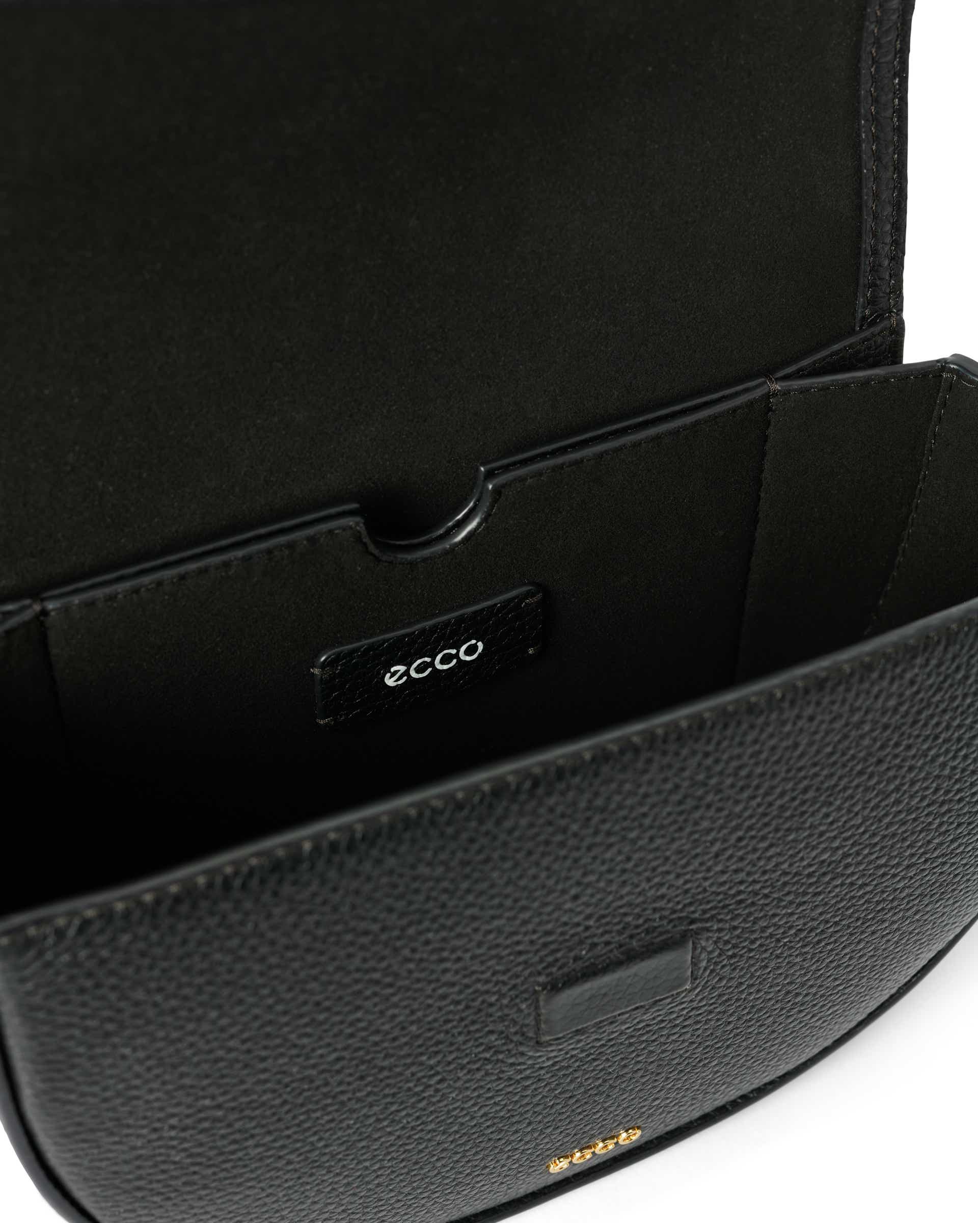 ECCO® Saddle Bag kožna torba preko ramena - Crna - Inside