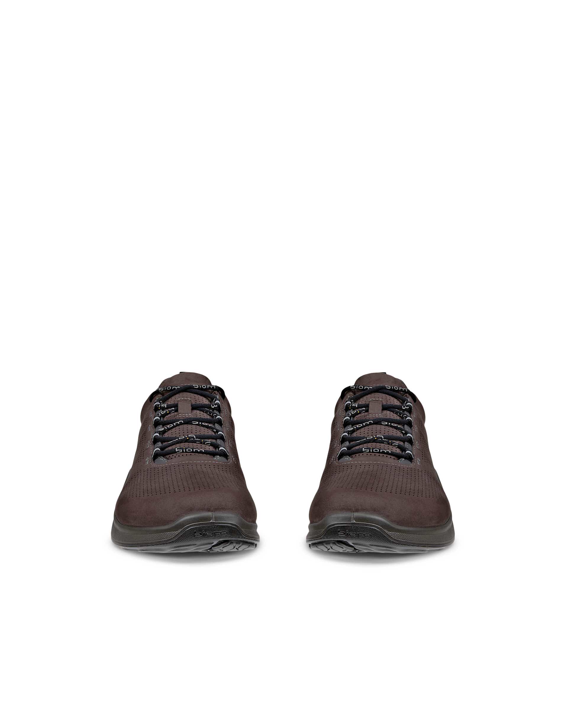 Men's ECCO® BIOM Fjuel Nubuck Outdoor Sneaker - Brown - Front pair