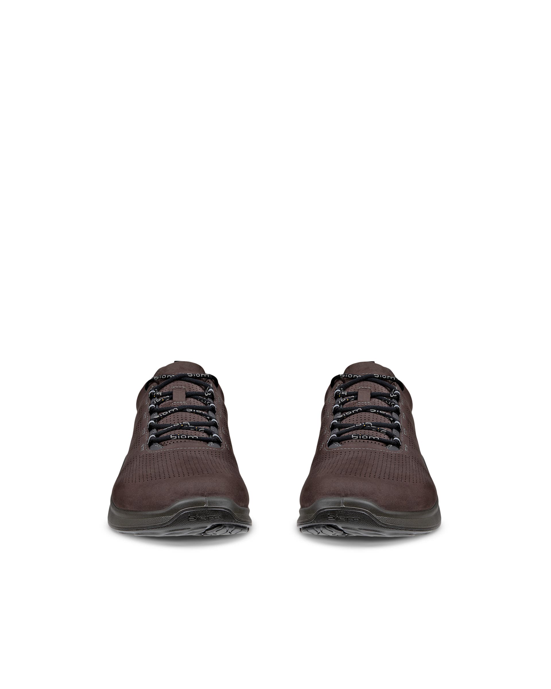 Men's ECCO® BIOM Fjuel Nubuck Outdoor Sneaker - Brown - Front pair