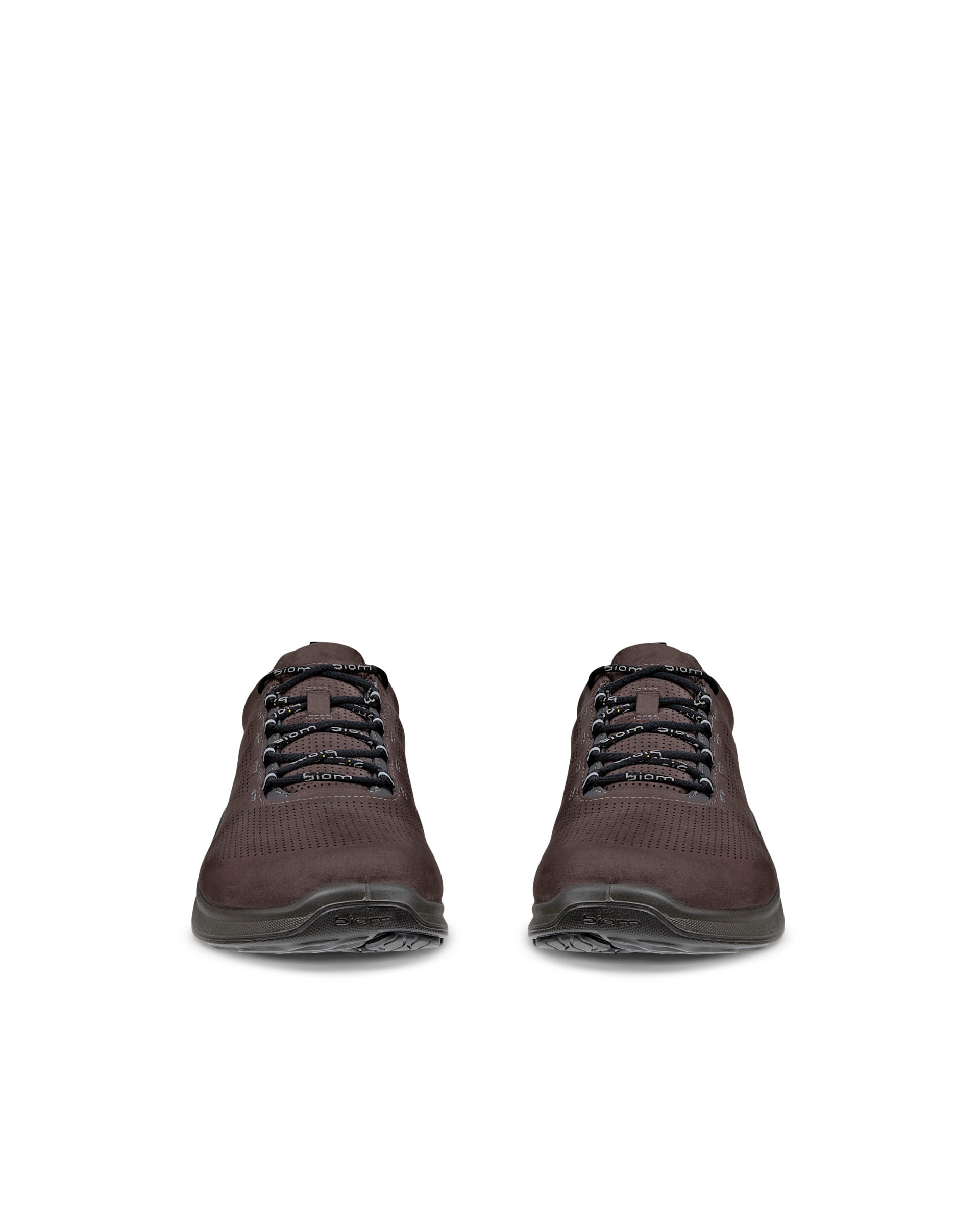 Men's ECCO® BIOM Fjuel Nubuck Outdoor Sneaker - Brown - Front pair