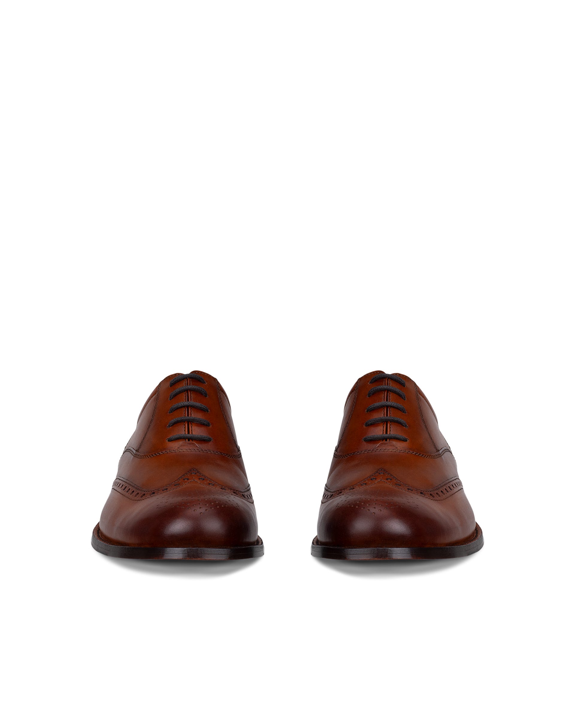 ECCO London Brogue Tie - Brown - Outside