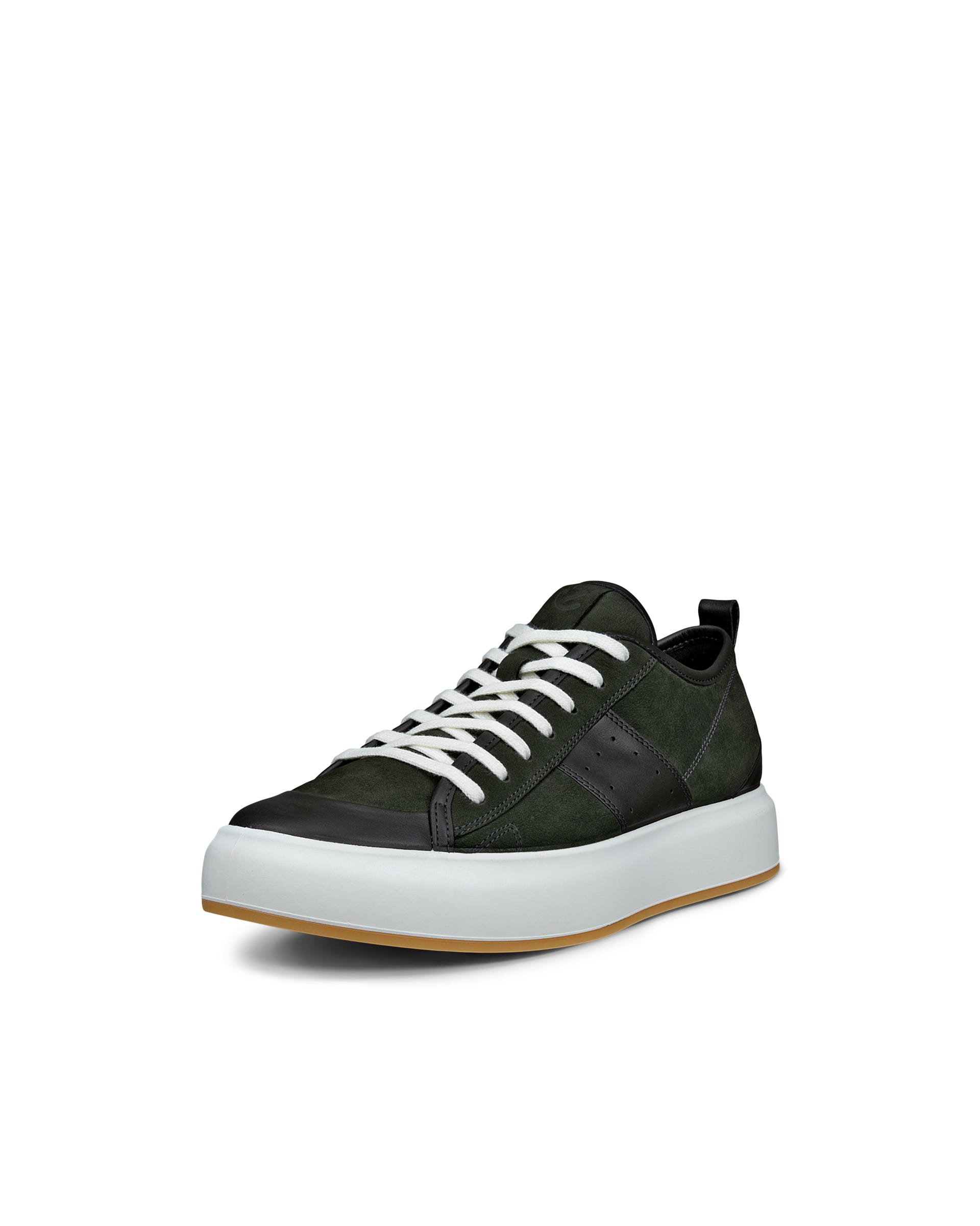 ECCO® Street Ace Heren nubuck sneaker - Groen - Main