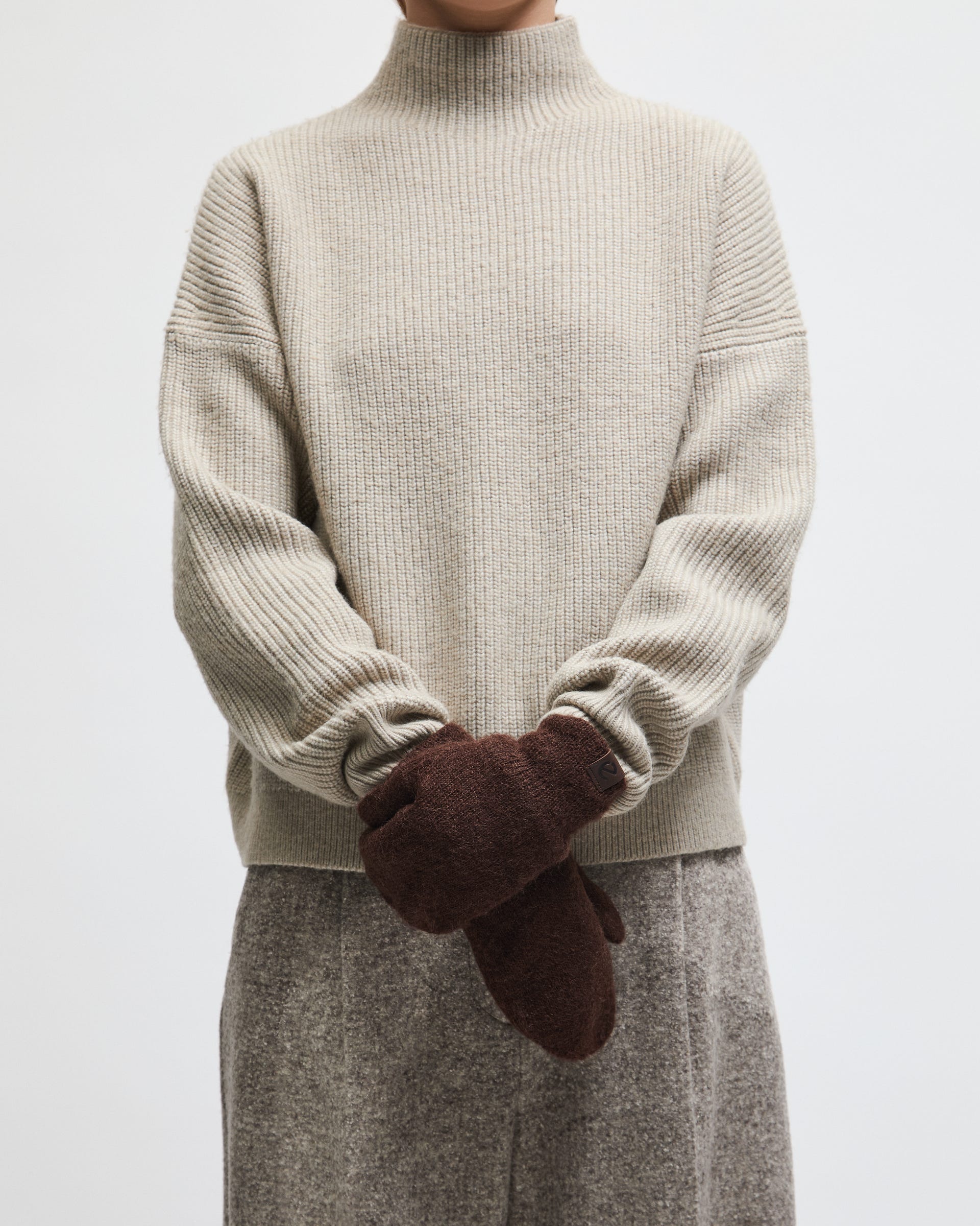 Women's ECCO® Fluffy Mittens - Brown - Lifestyle image-1