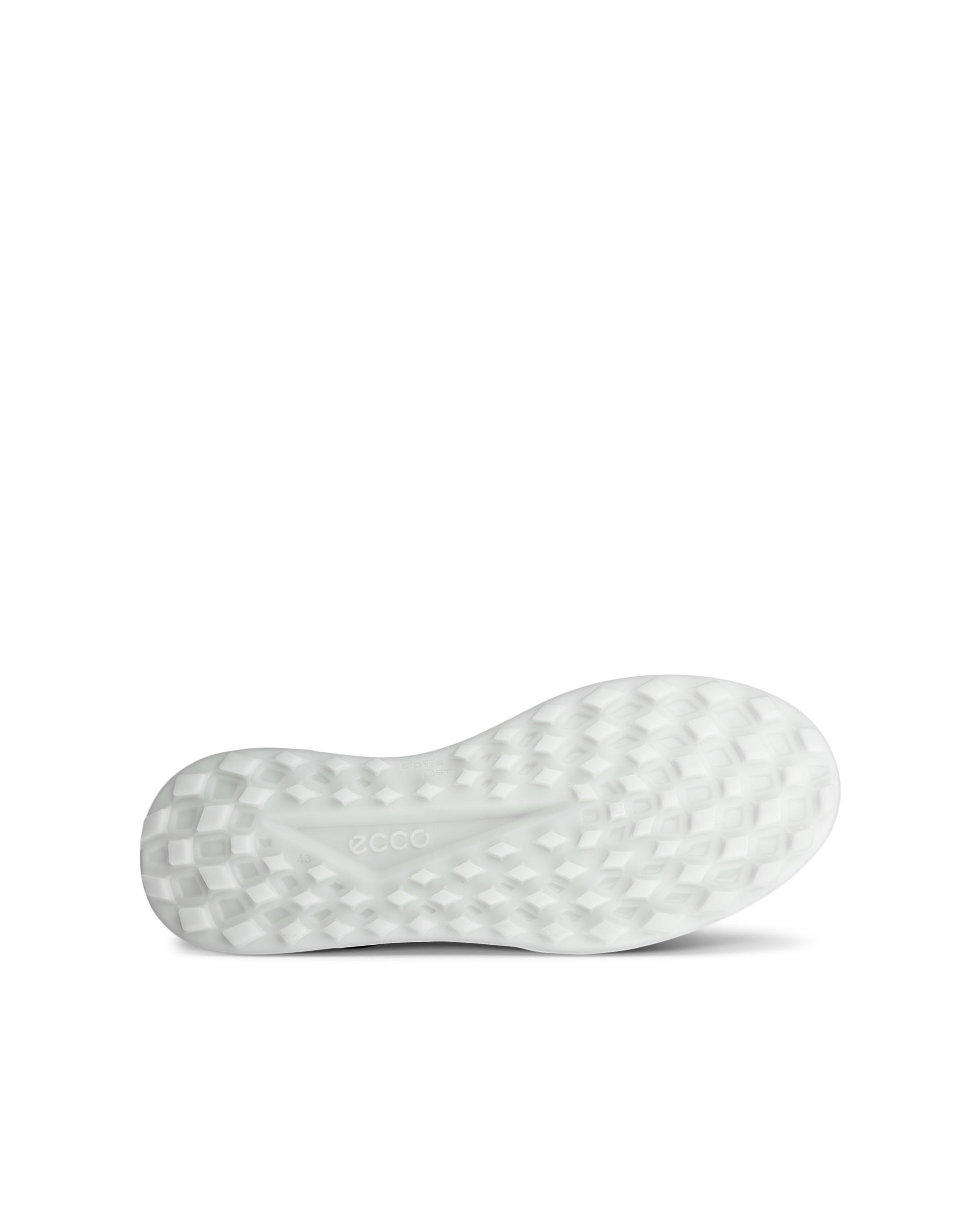 Men's ECCO® Golf Street Vibe Leather Waterproof Golf Shoe - Black - Sole