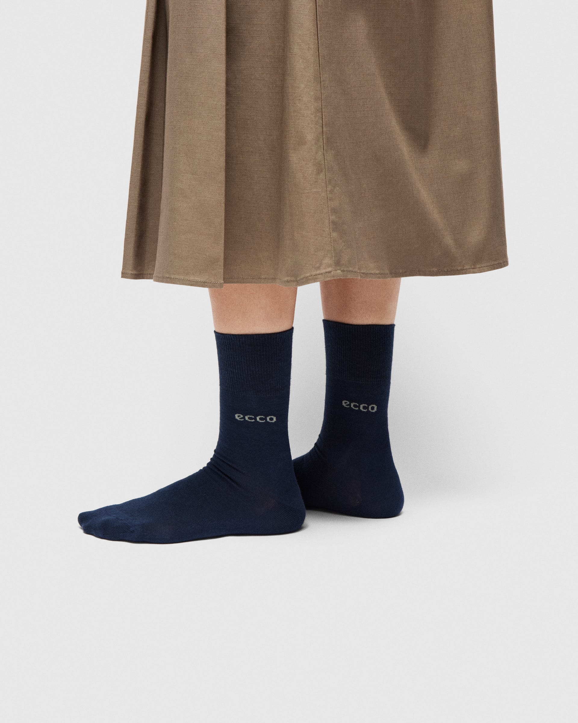 Unisex ECCO® Longlife Mid-Cut Socks - Blue - Lifestyle image-1