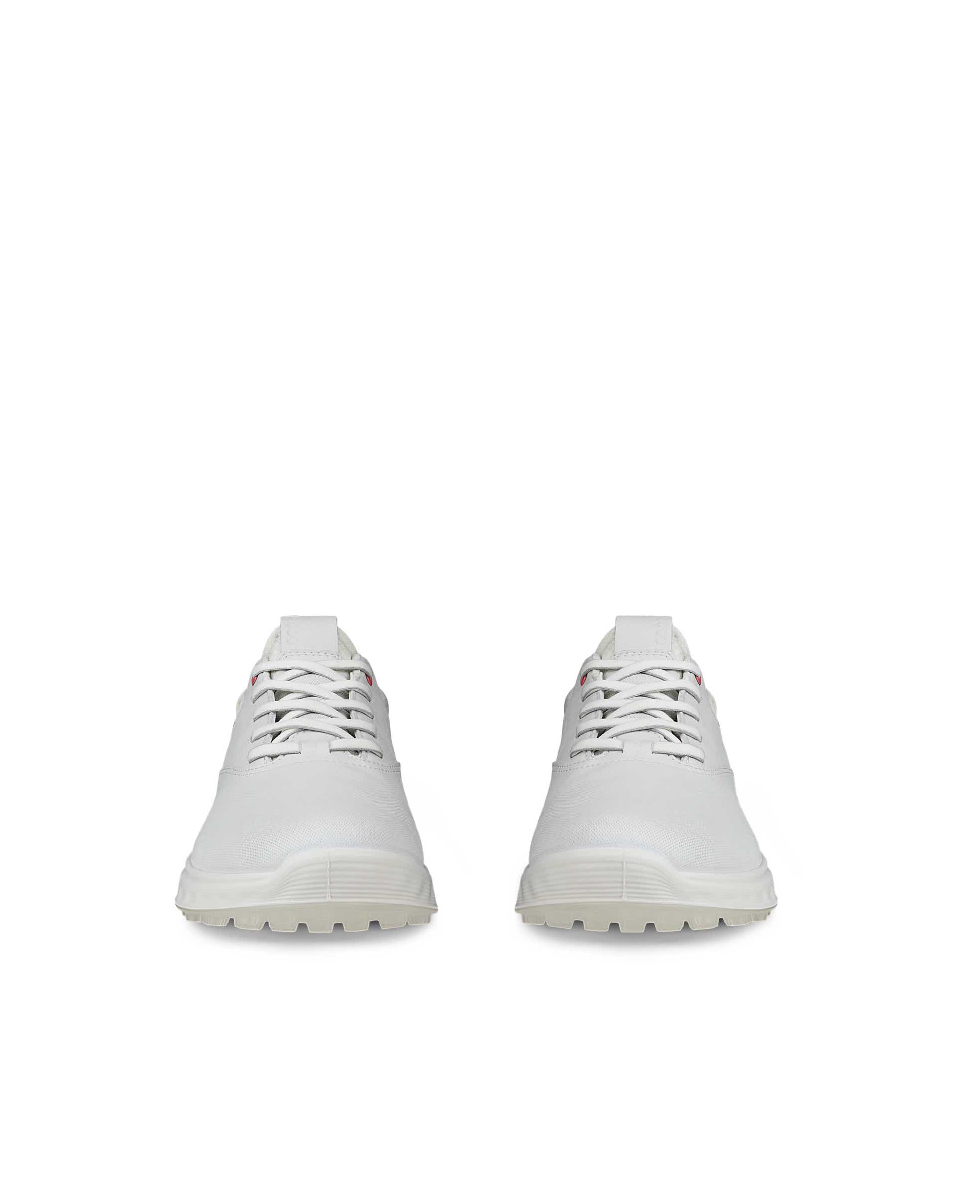 ECCO® GOLF S-THREE Damen Golfschuh aus Leder mit Gore-Tex - Weiß - Front pair