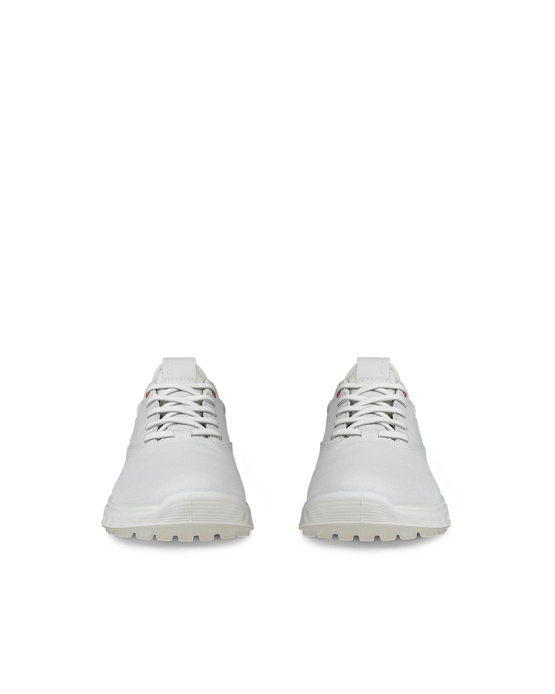 ECCO® GOLF S-THREE Damen Golfschuh aus Leder mit Gore-Tex - Weiß - Front pair