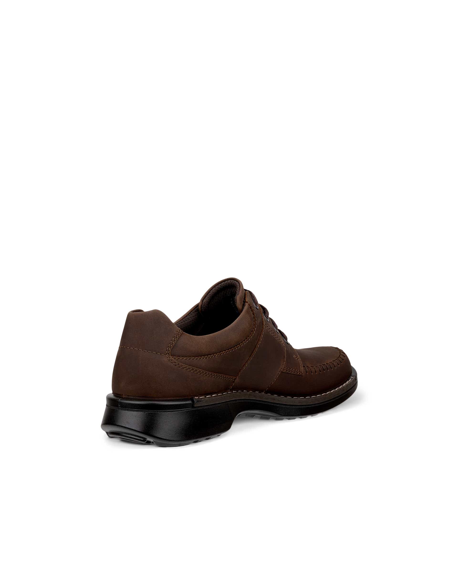 Men's ECCO® Fusion Oiled Nubuck Lace-Up Shoe - Brown - Back