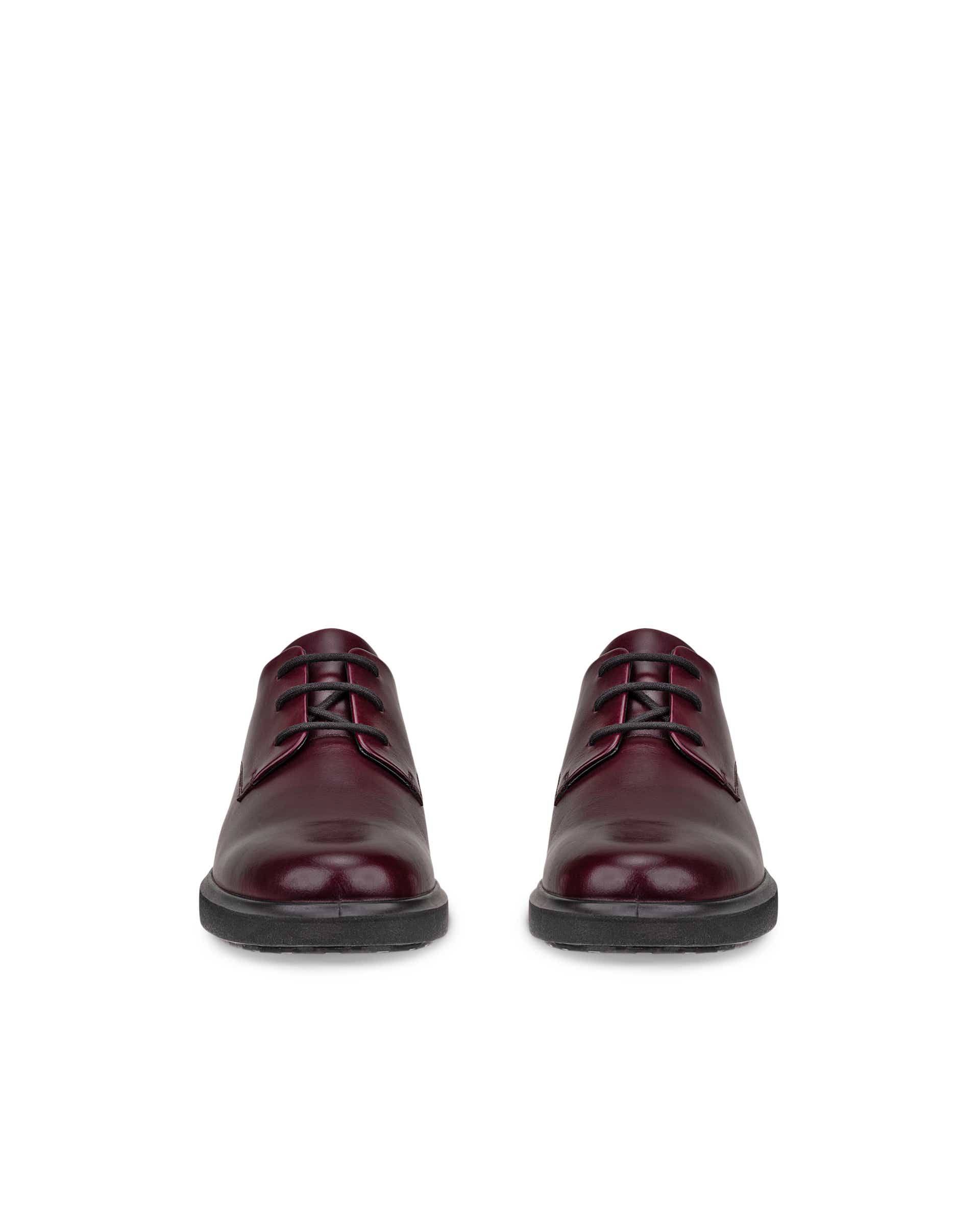 Women's ECCO® METROPOLE AMSTERDAM Leather Derby Shoe - Red - Front pair