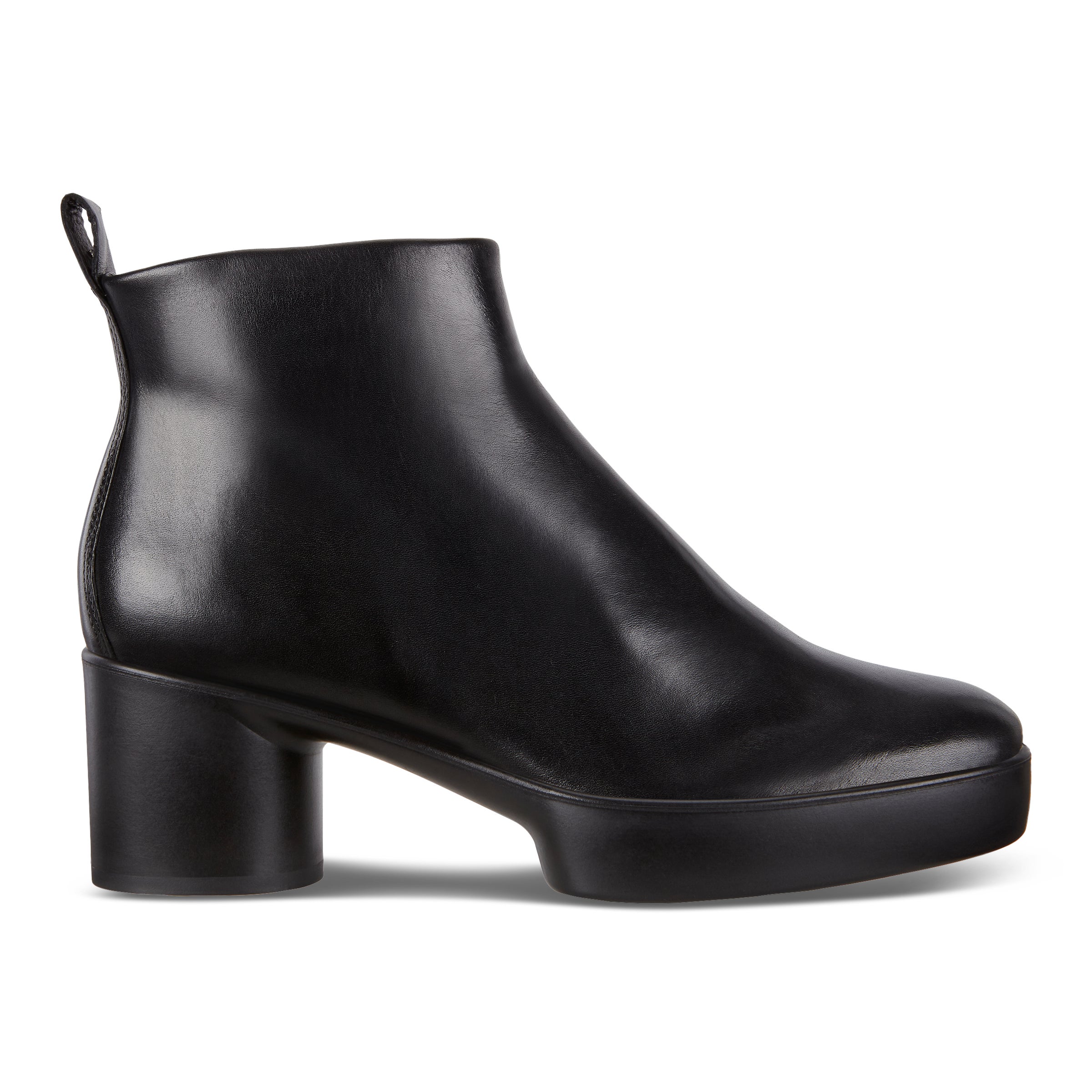 ECCO Shape Sculpted Motion 35 ウィメンズ レザーアンクルブーツ - ブラック - Outside