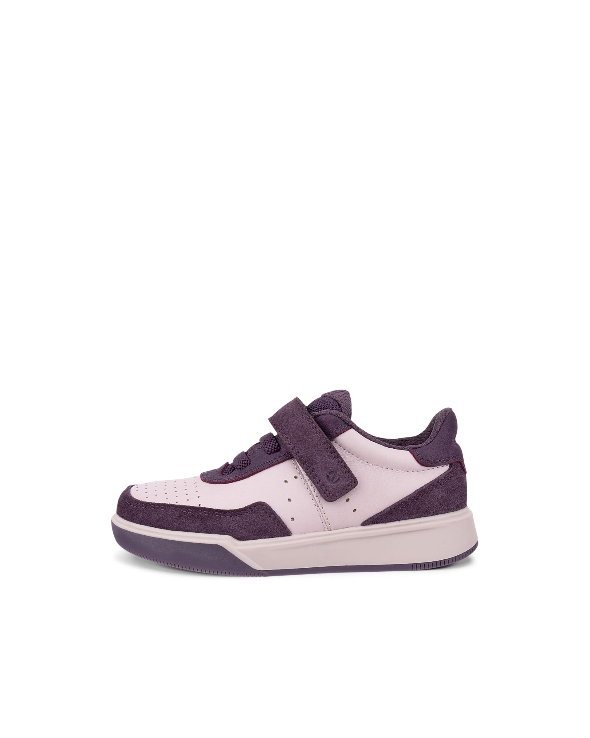 ECCO® STREET COURT K gyerek bőr sneaker - Lila - Outside