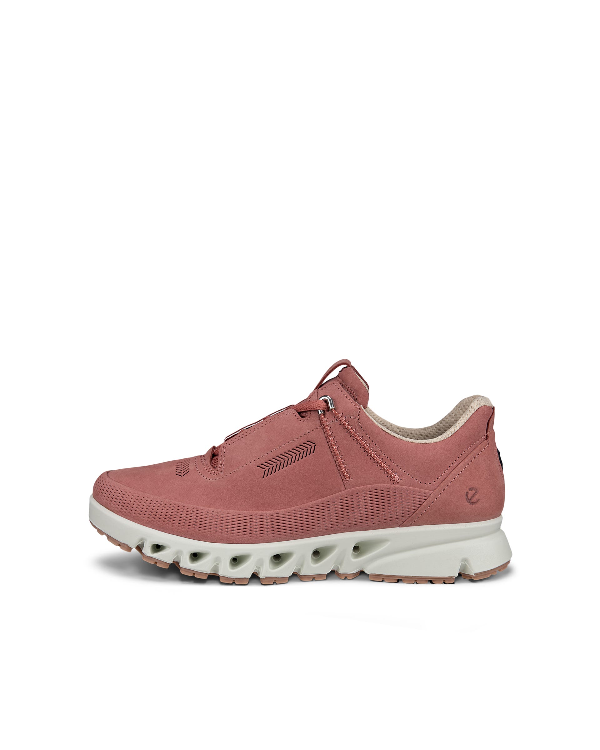 Women's ECCO® Multi-Vent Nubuck Gore-Tex Shoe - Red - Outside